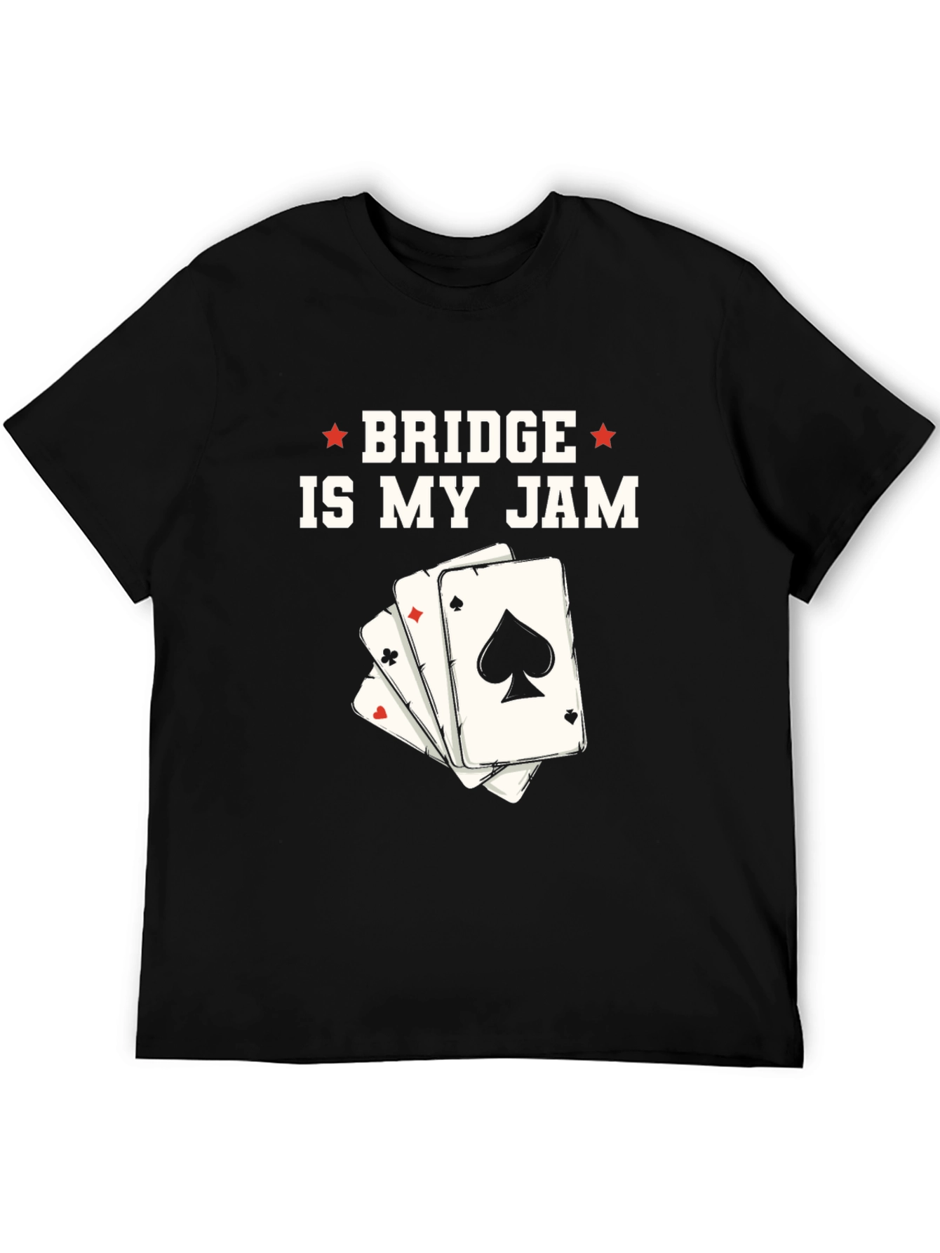 Bridge is My Jam T-Shirt - Playing Cards Design