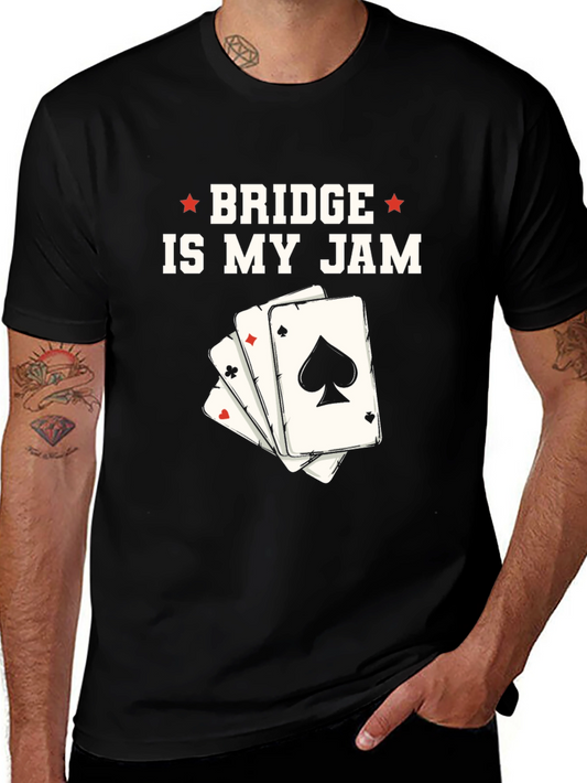Bridge is My Jam T-Shirt - Playing Cards Design