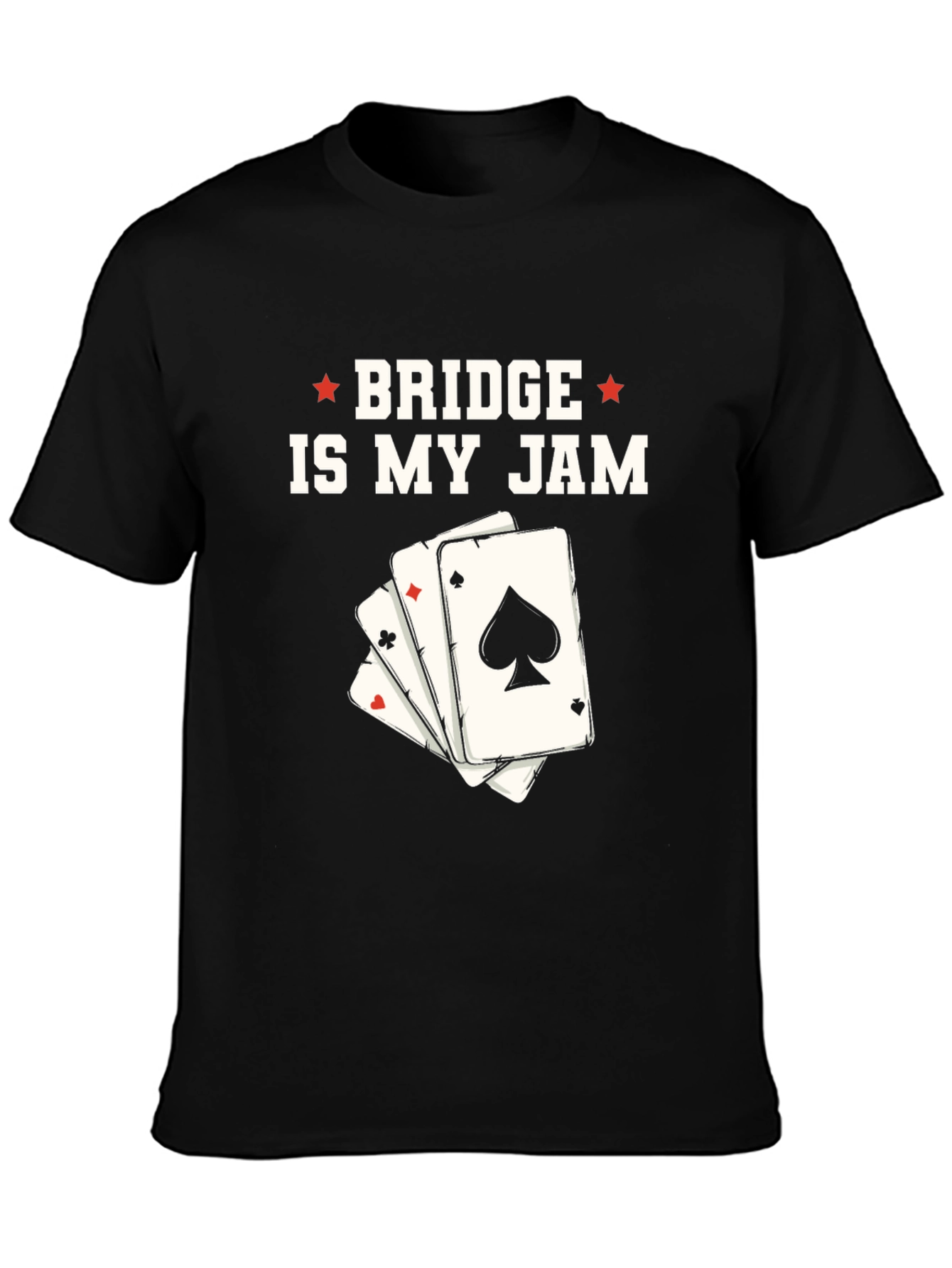 Bridge is My Jam T-Shirt - Playing Cards Design