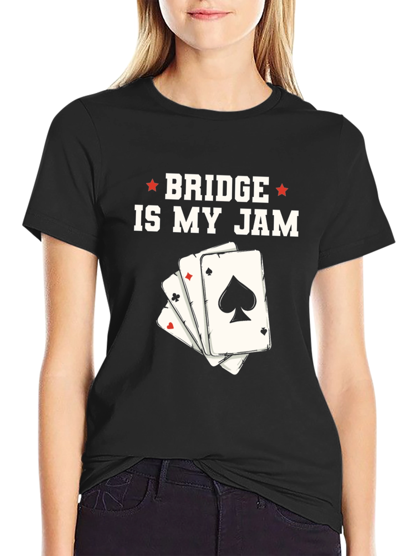 Bridge is My Jam T-Shirt - Playing Cards Design