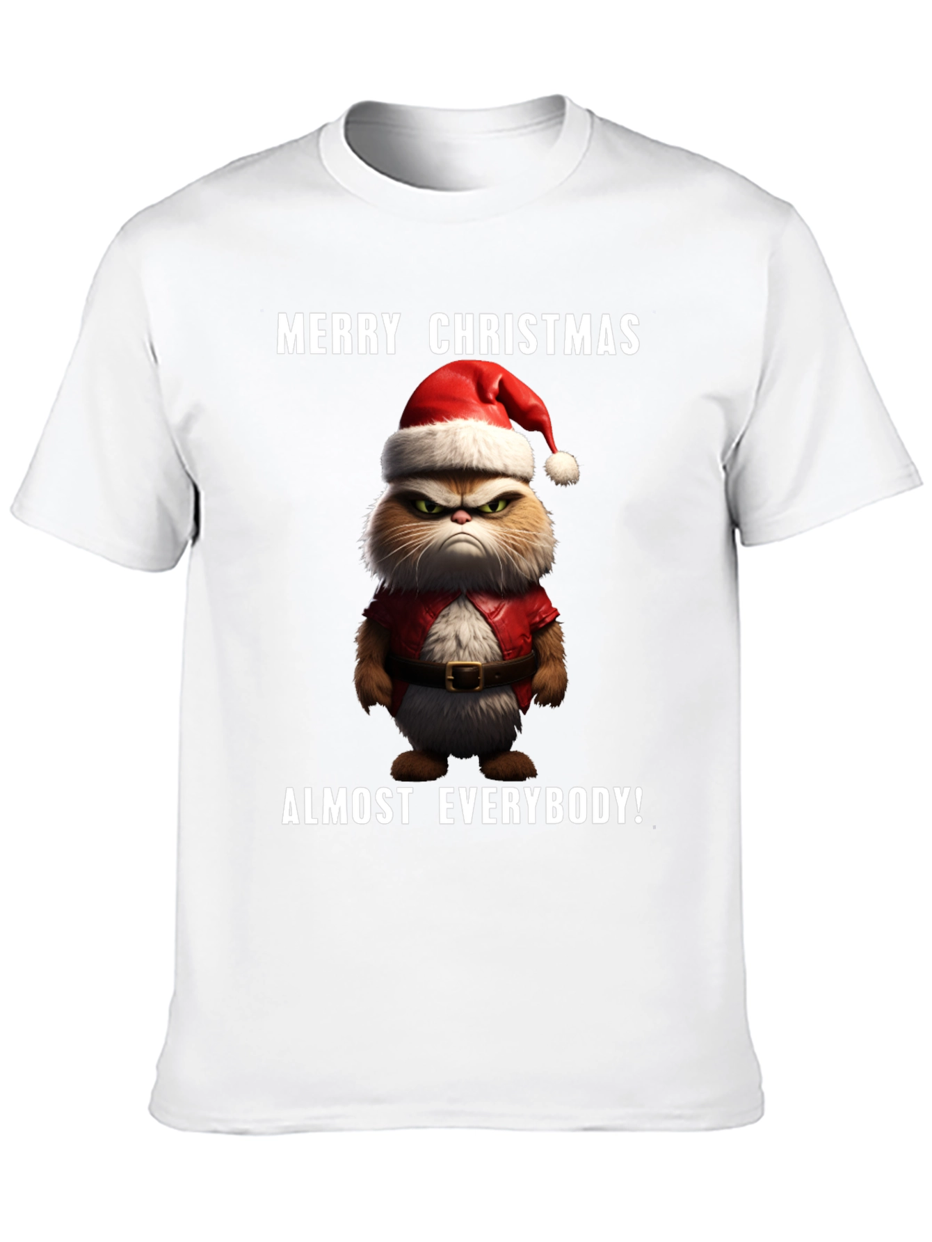 Grumpy Cat Merry Christmas T-Shirt