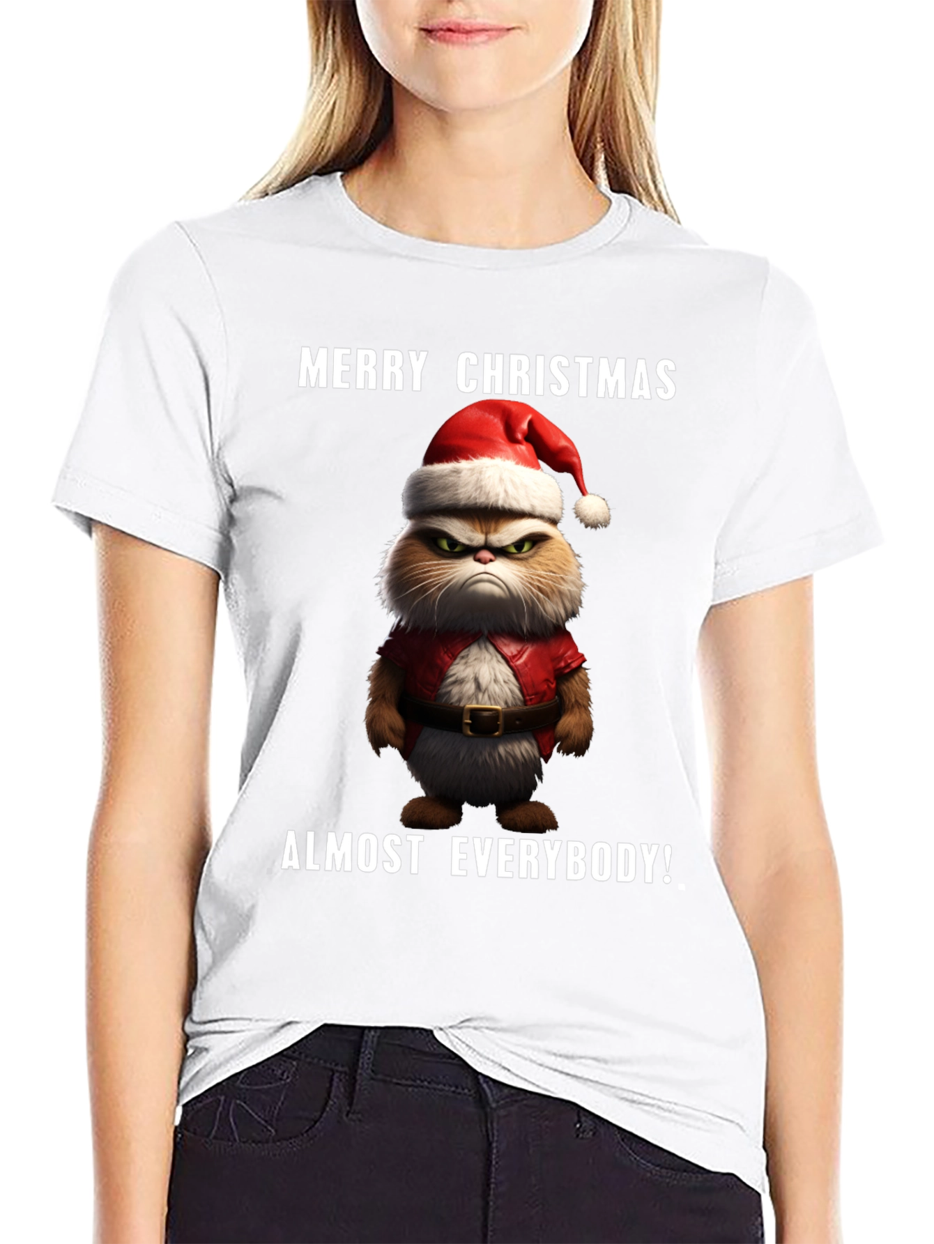 Grumpy Cat Merry Christmas T-Shirt