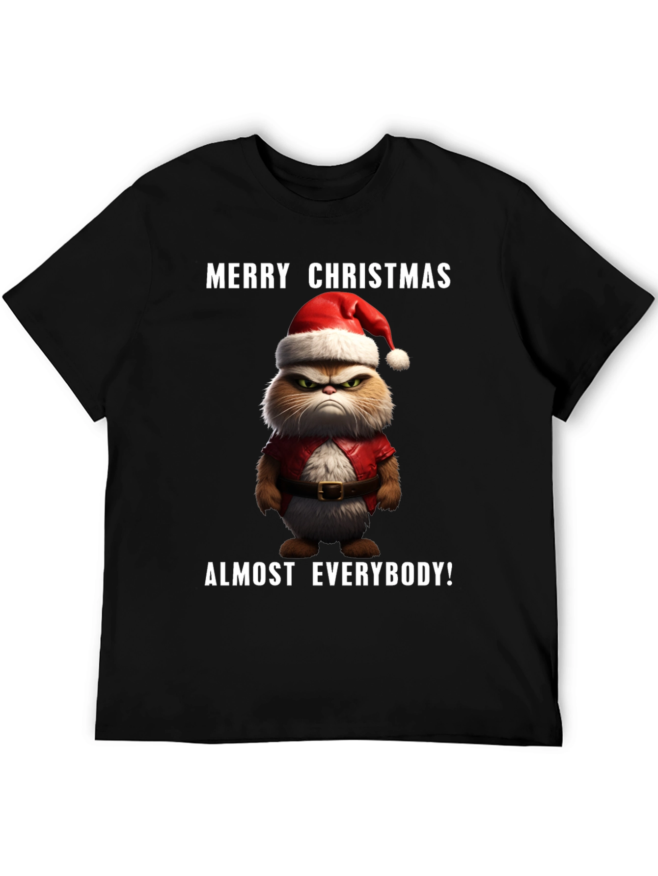 Grumpy Cat Merry Christmas T-Shirt