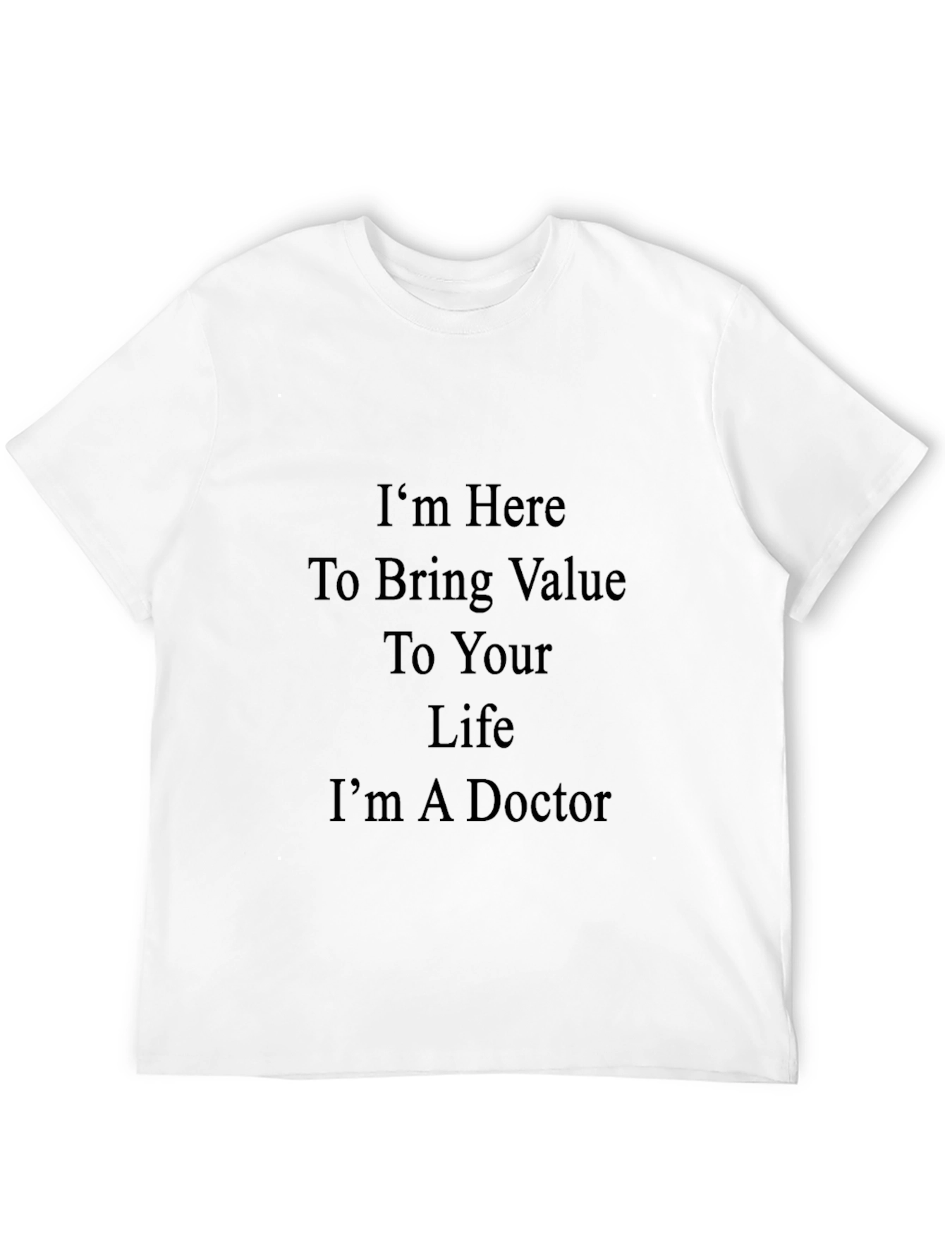 Doctor Value Black T-Shirt