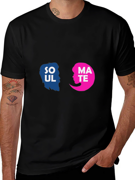 Soulmate Graphic Tee - Black Crew Neck