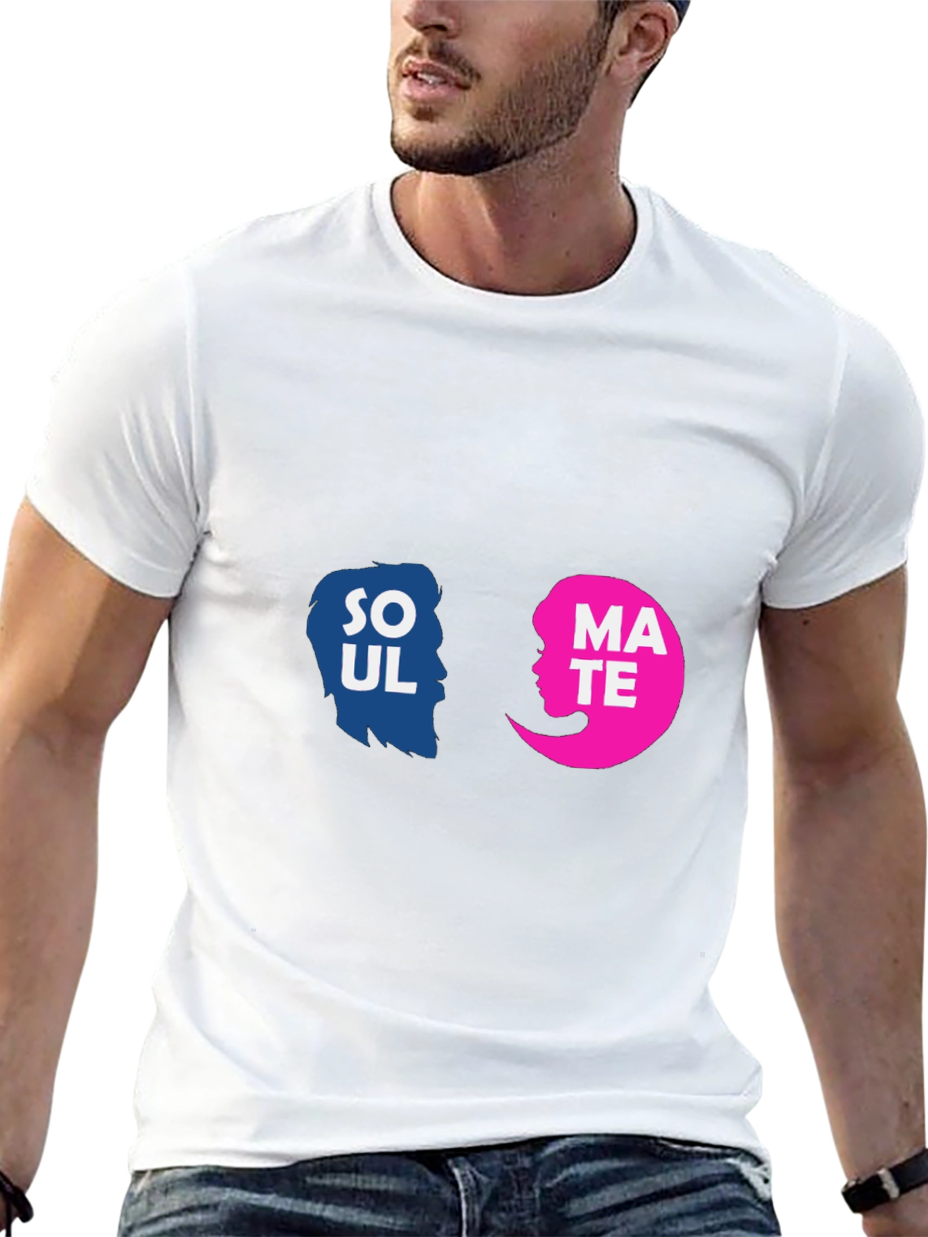 Soulmate Graphic Tee - Black Crew Neck
