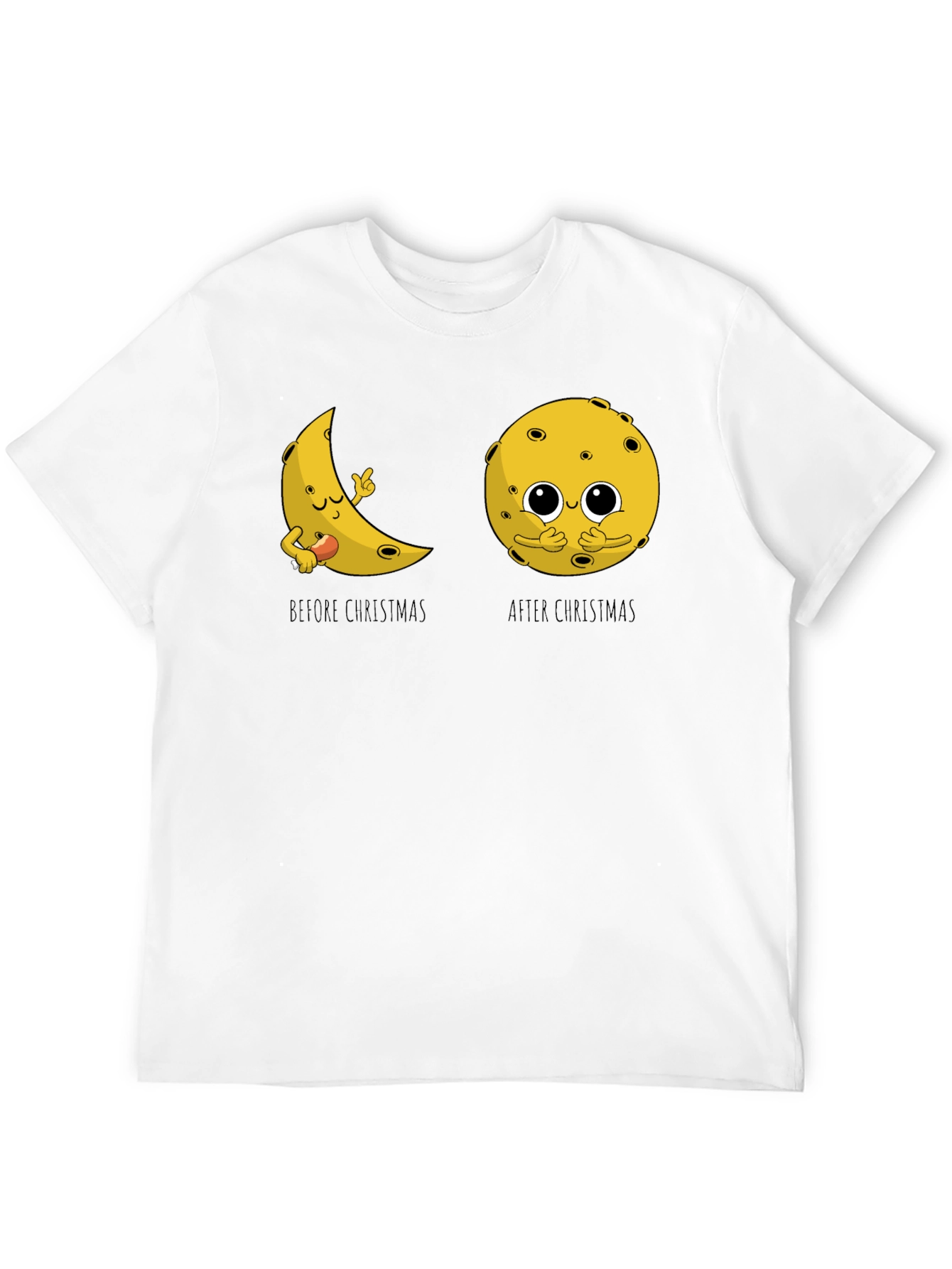 Funny Christmas Moon Graphic Tee
