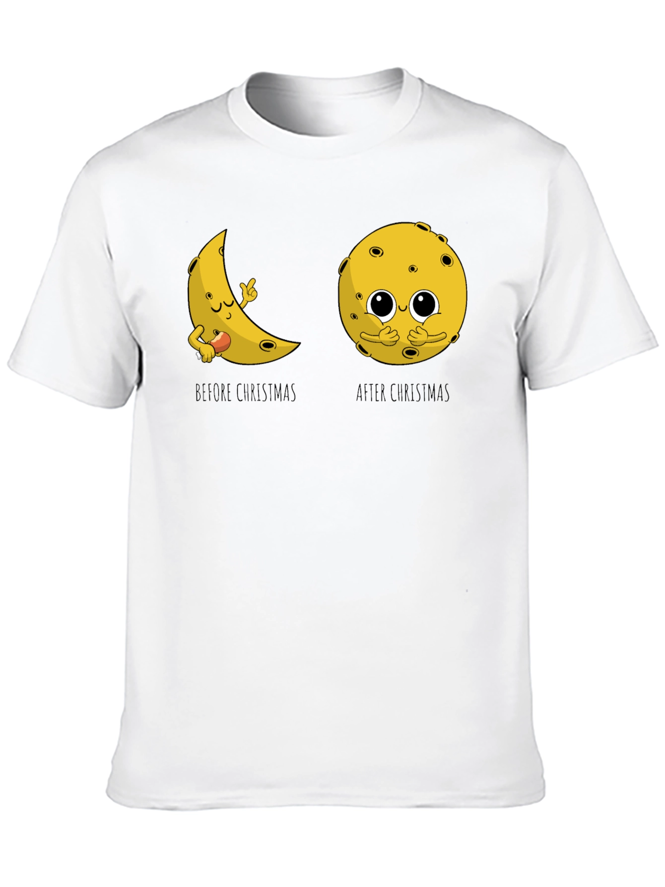 Funny Christmas Moon Graphic Tee