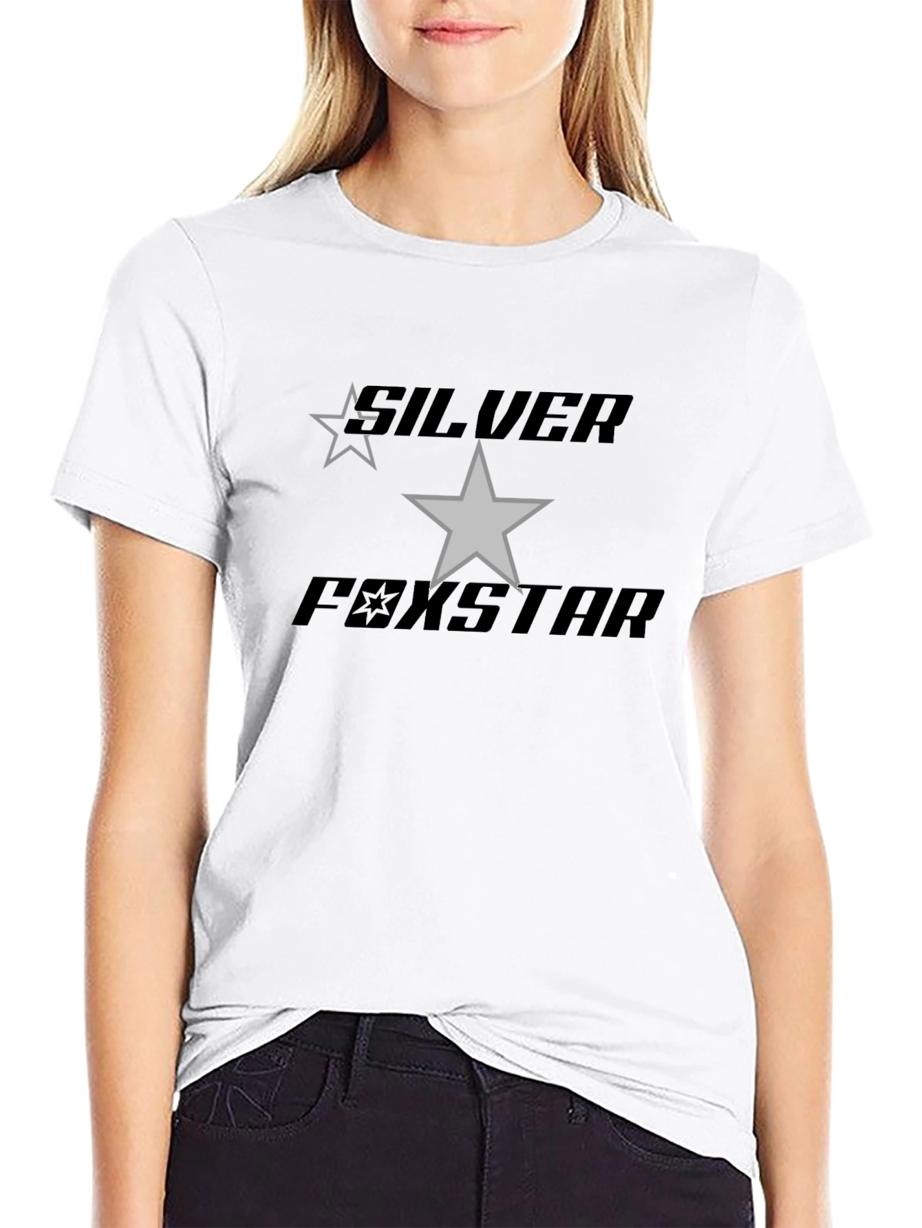 Silver Foxstar Graphic Tee