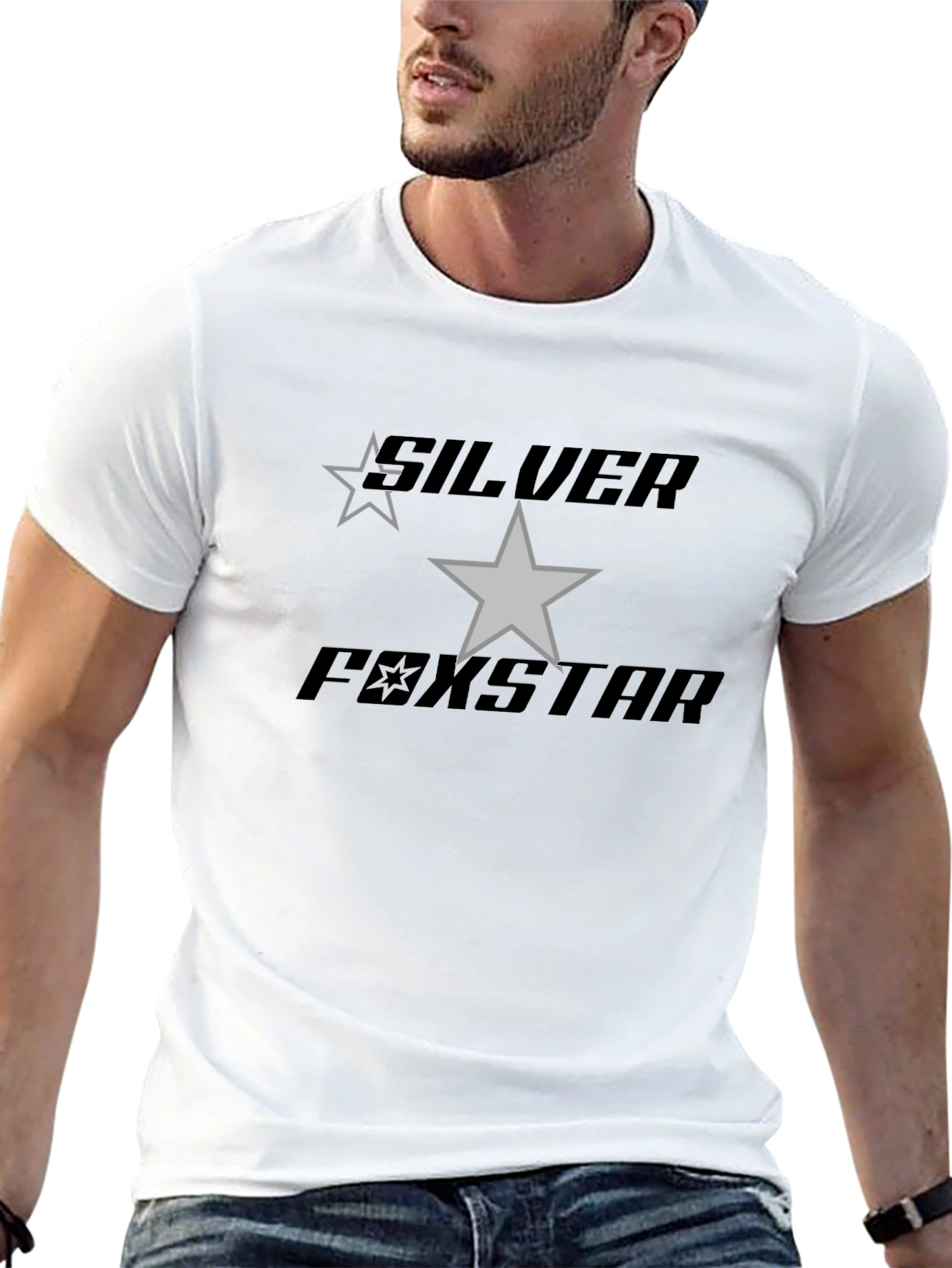 Silver Foxstar Graphic Tee