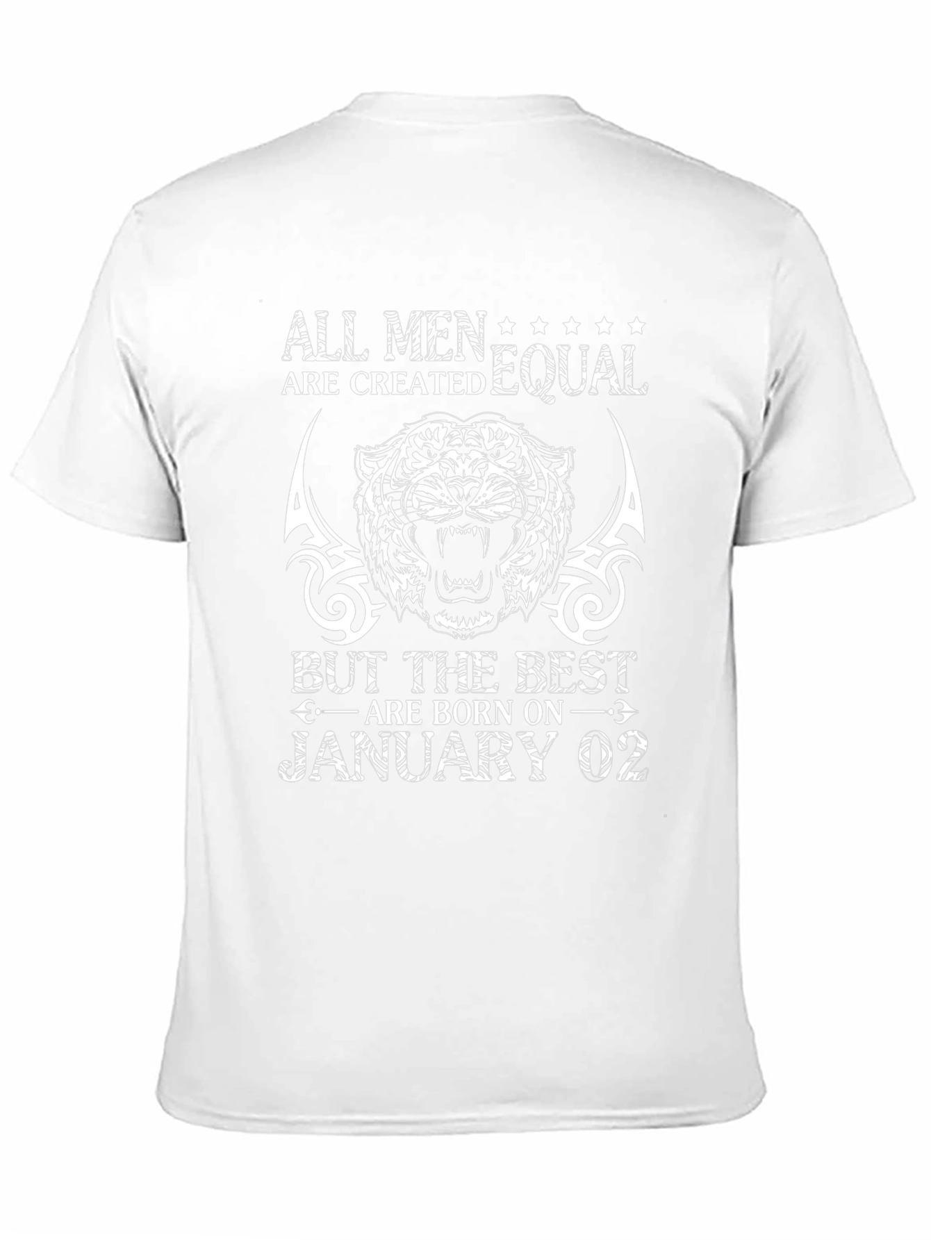 All Men Are Created Equal January 2nd Birthday T-Shirt
