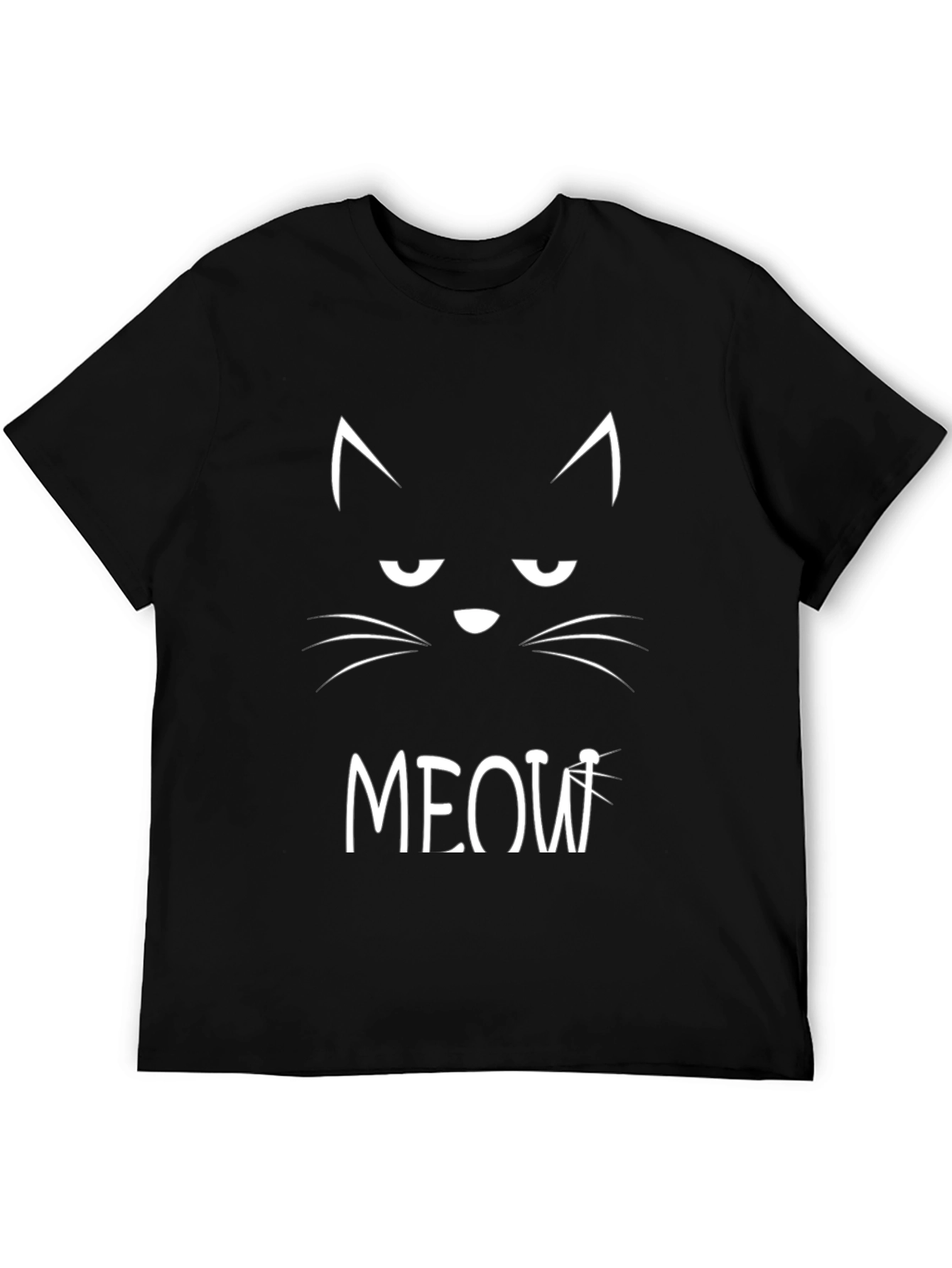 Grumpy Cat MEOW Black T-Shirt