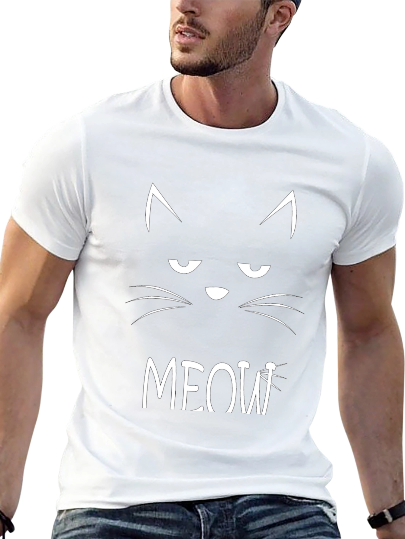 Grumpy Cat MEOW Black T-Shirt