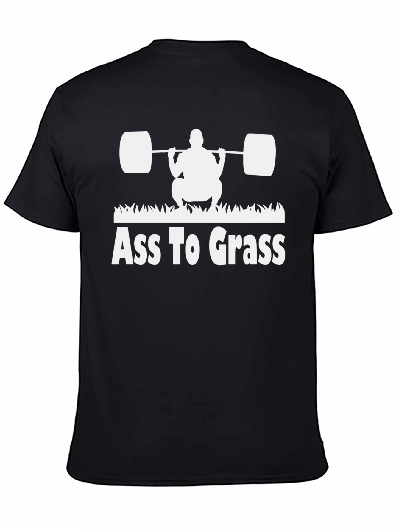 Ass to Grass Black Graphic T-Shirt