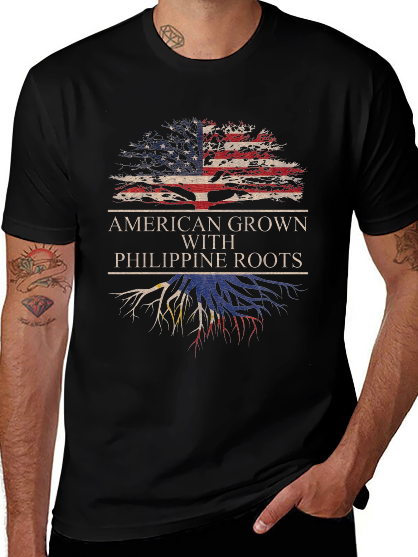 American Grown Philippine Roots T-Shirt