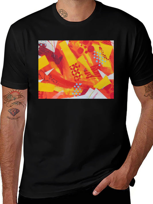 Abstract Art Graphic Tee - Bold Colors