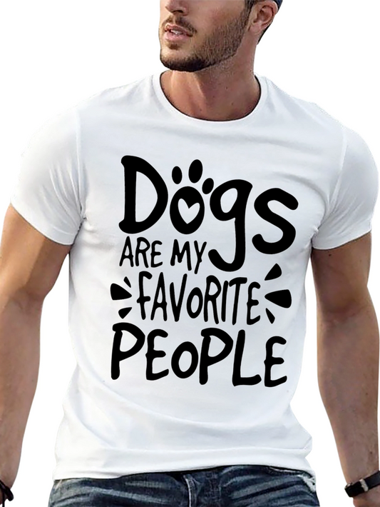 Dogs Are My Favorite People Graphic T-Shirt