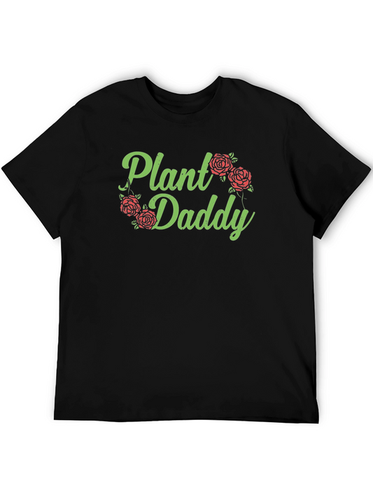 Plant Daddy Graphic Tee - Black Cotton T-Shirt