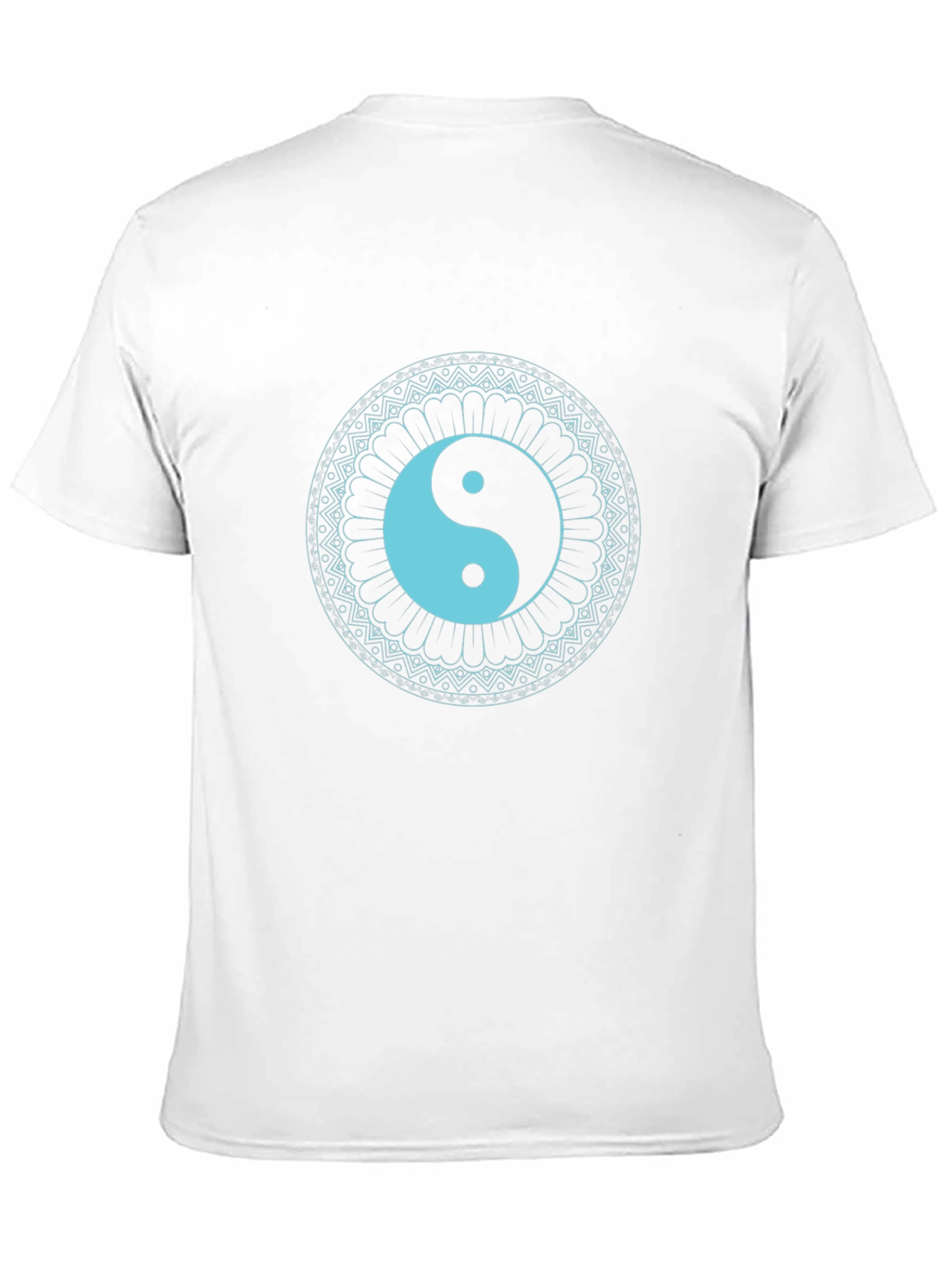 Yin Yang Mandala Graphic Tee - Black