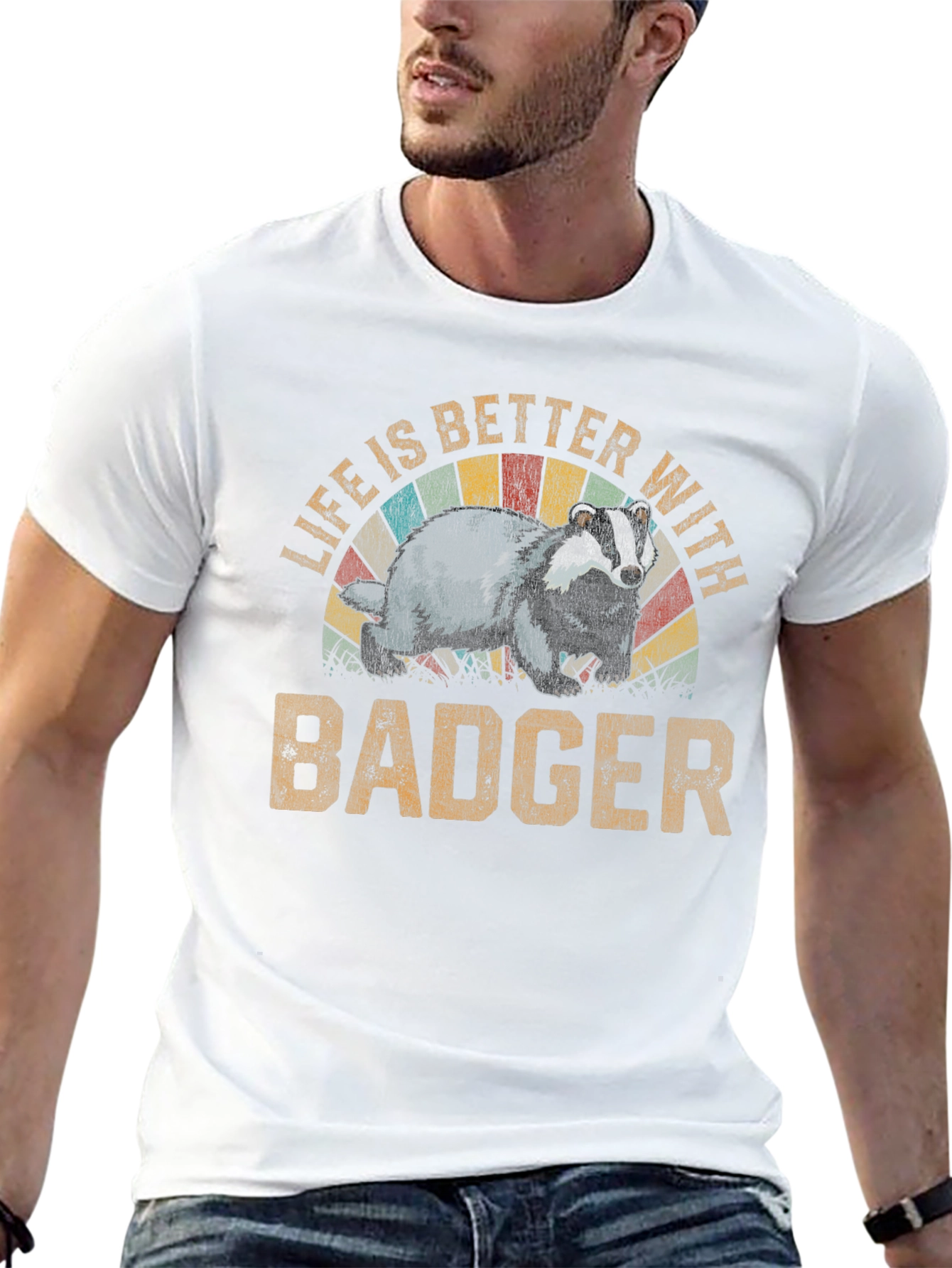 Life is Better with Badger T-Shirt