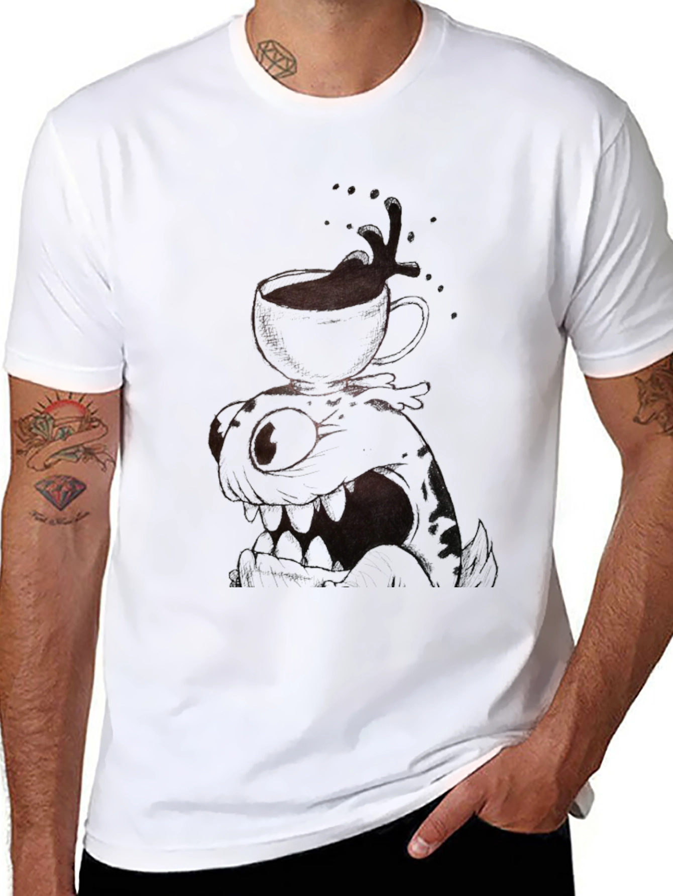 Coffee Monster Black Graphic Tee