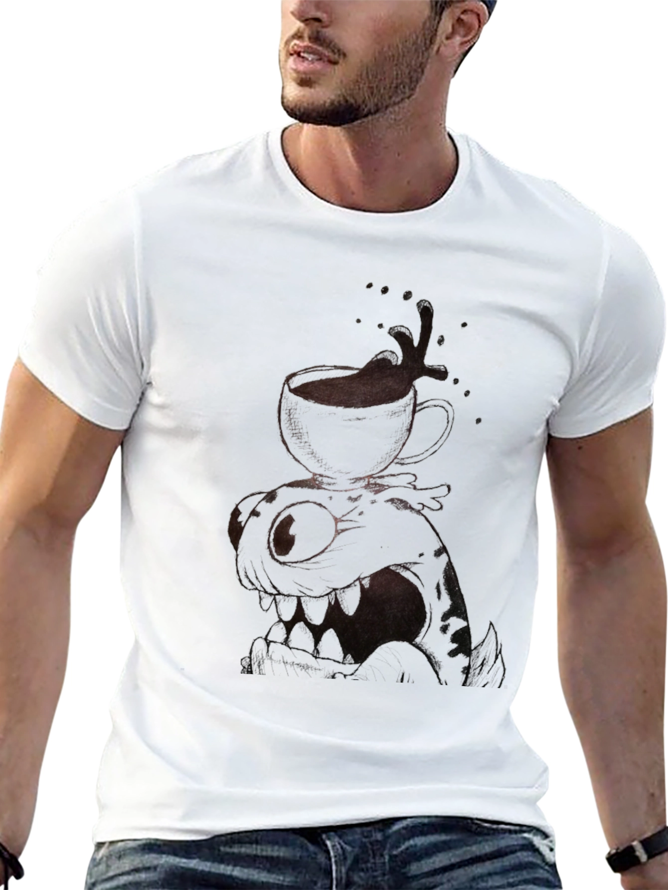 Coffee Monster Black Graphic Tee