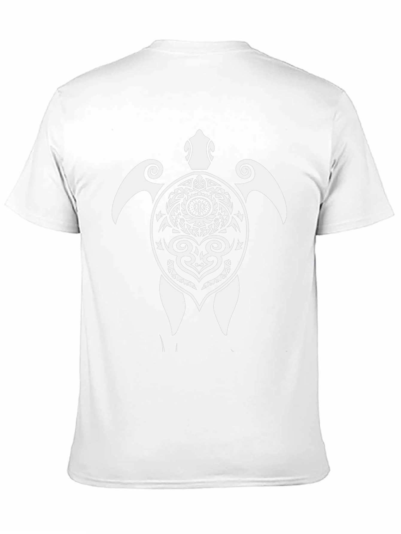 Tribal Turtle Graphic Tee - Black Cotton Comfort