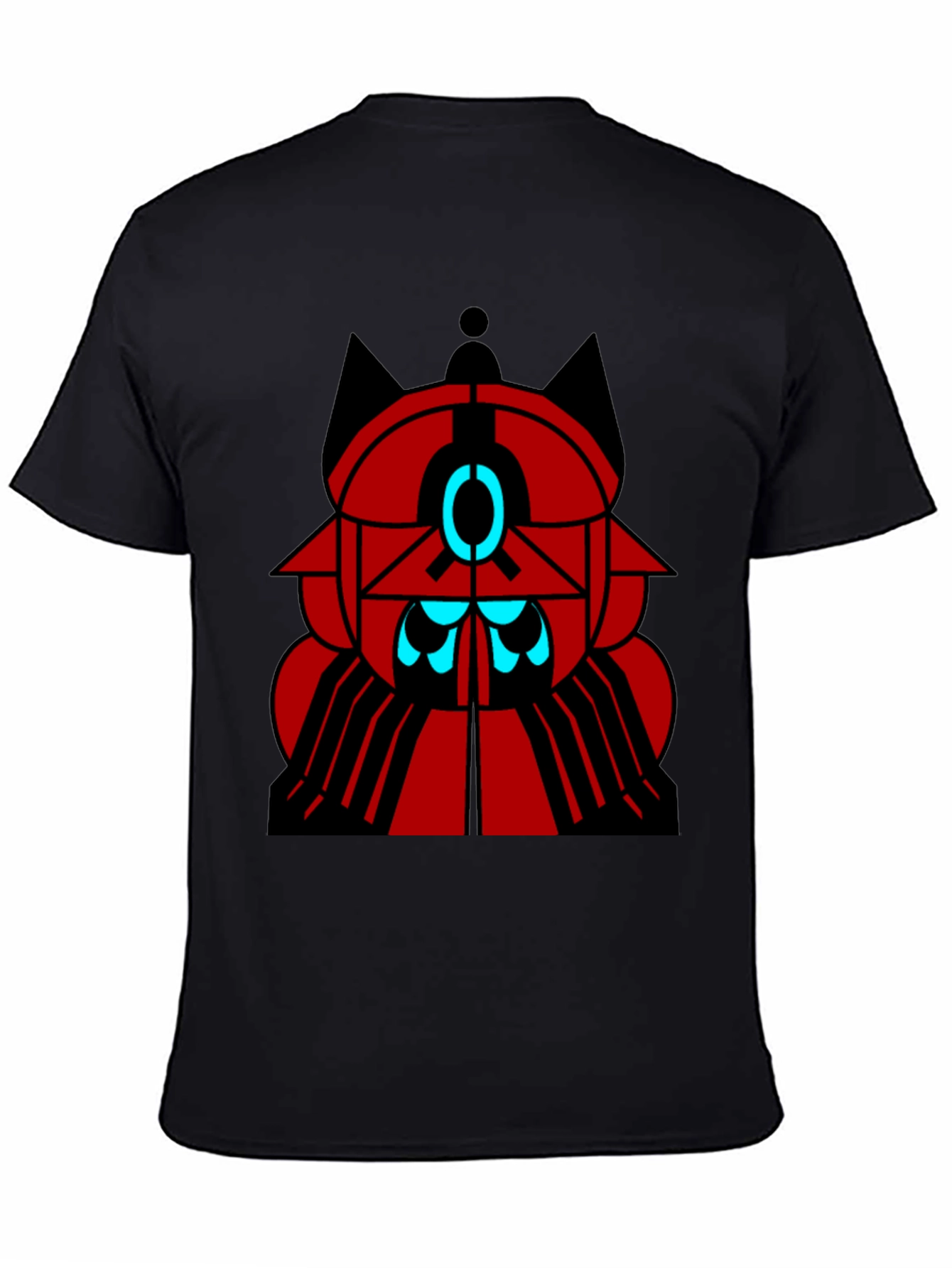 Geometric Design Black T-Shirt