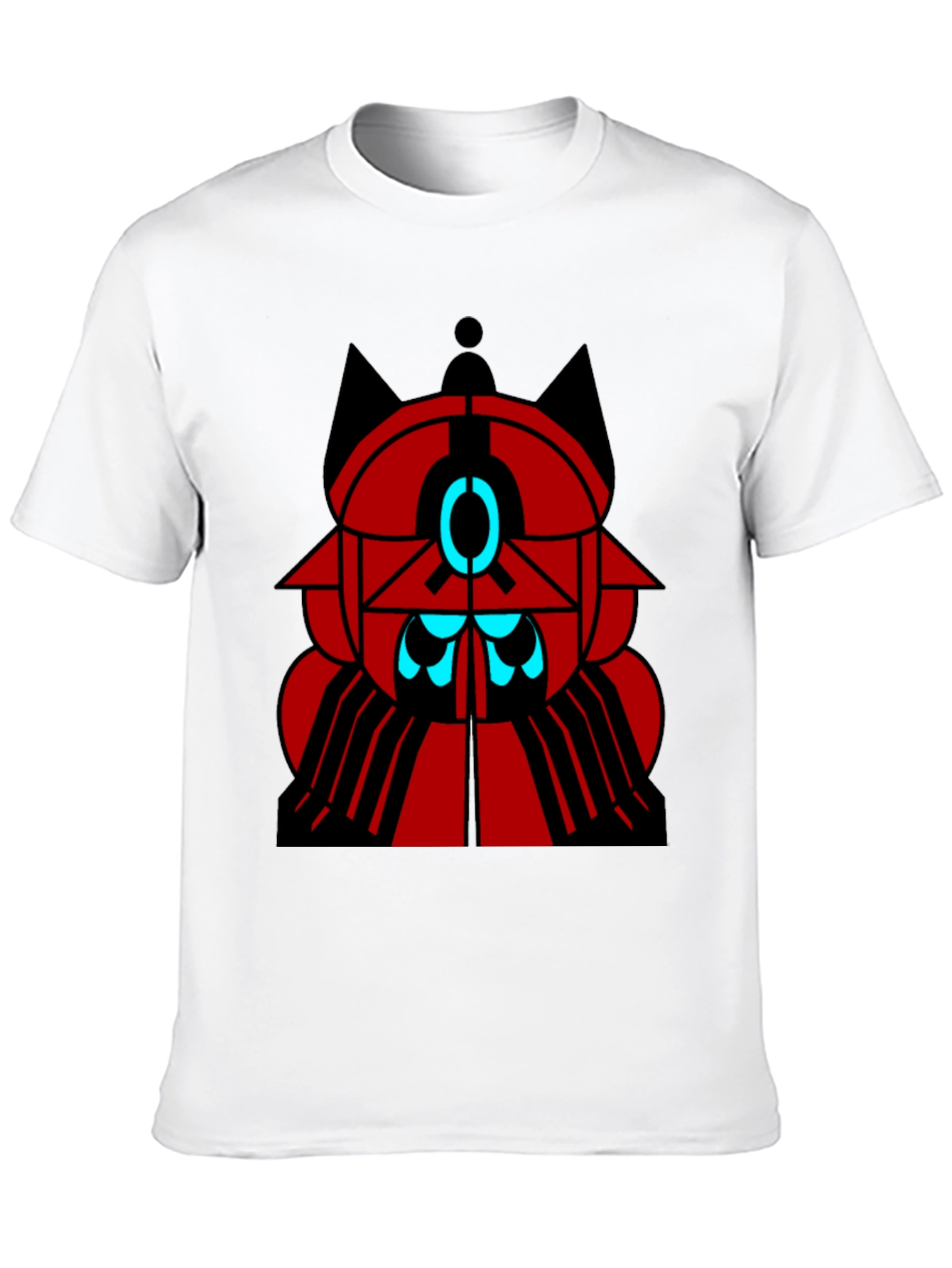 Geometric Design Black T-Shirt