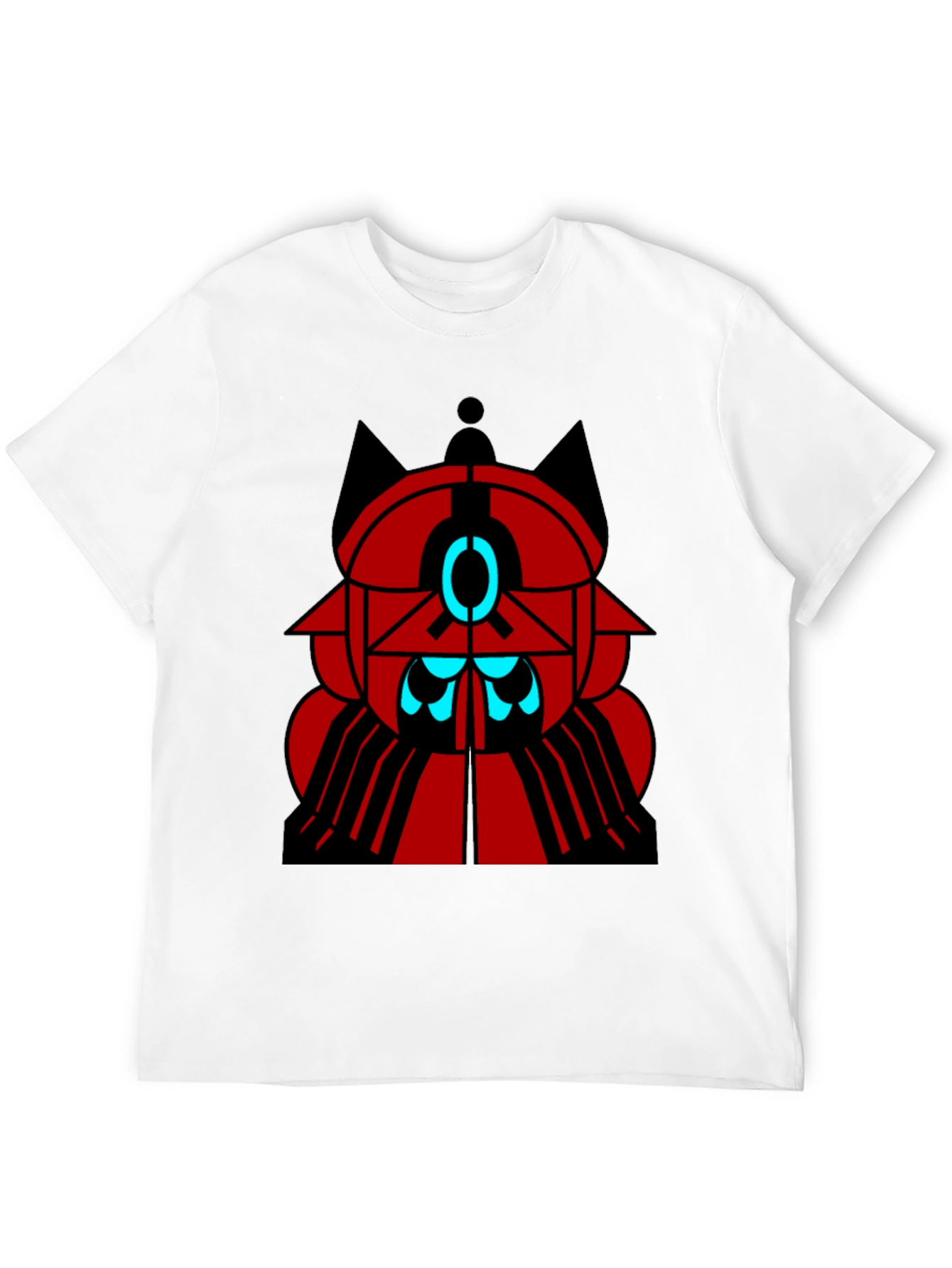 Geometric Design Black T-Shirt