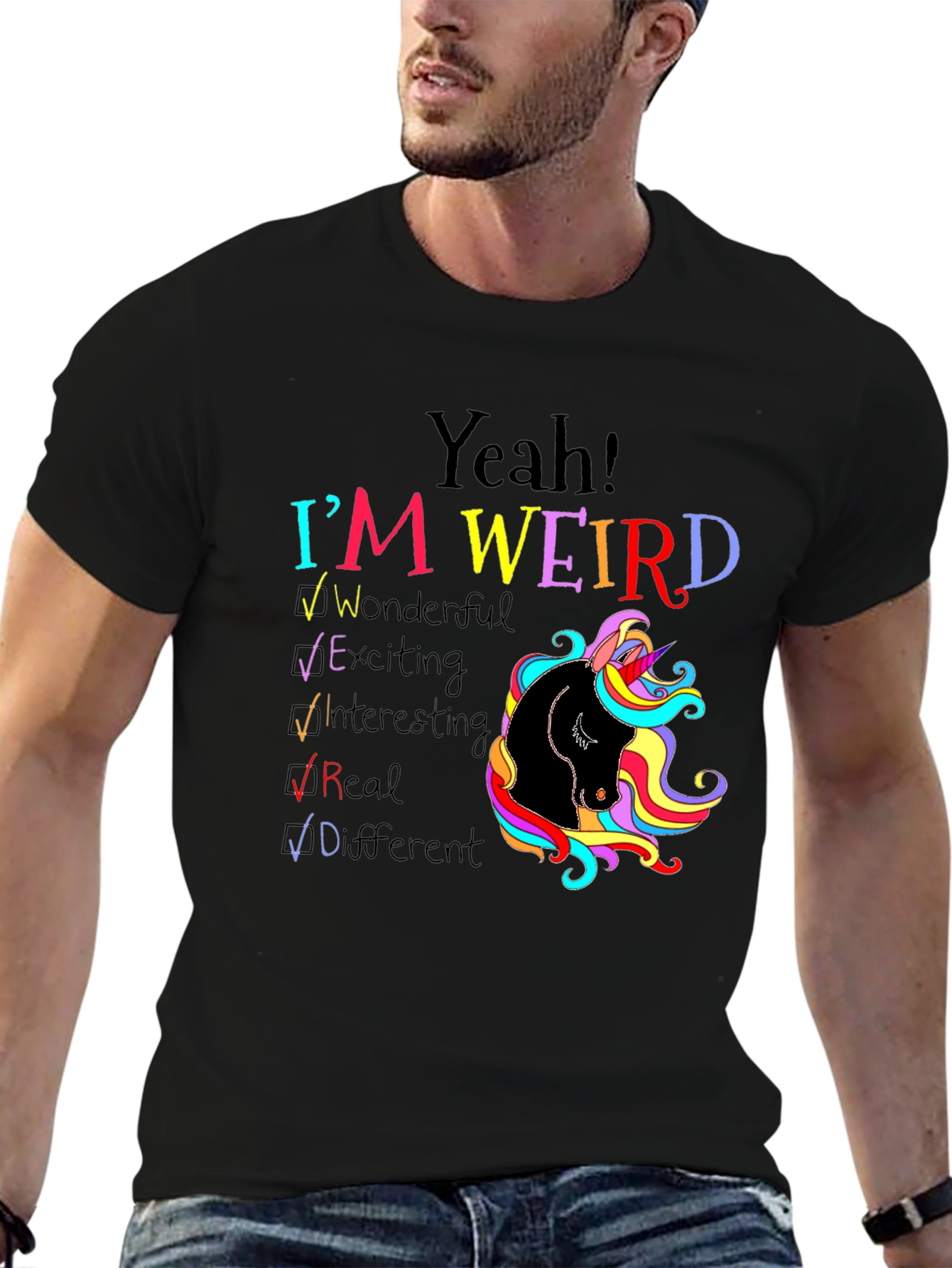 Yeah! Im Weird Unicorn T-Shirt
