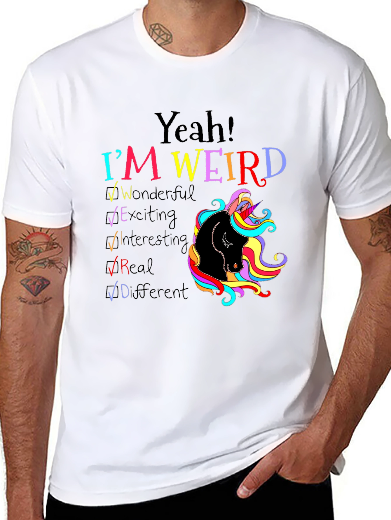 Yeah! Im Weird Unicorn T-Shirt