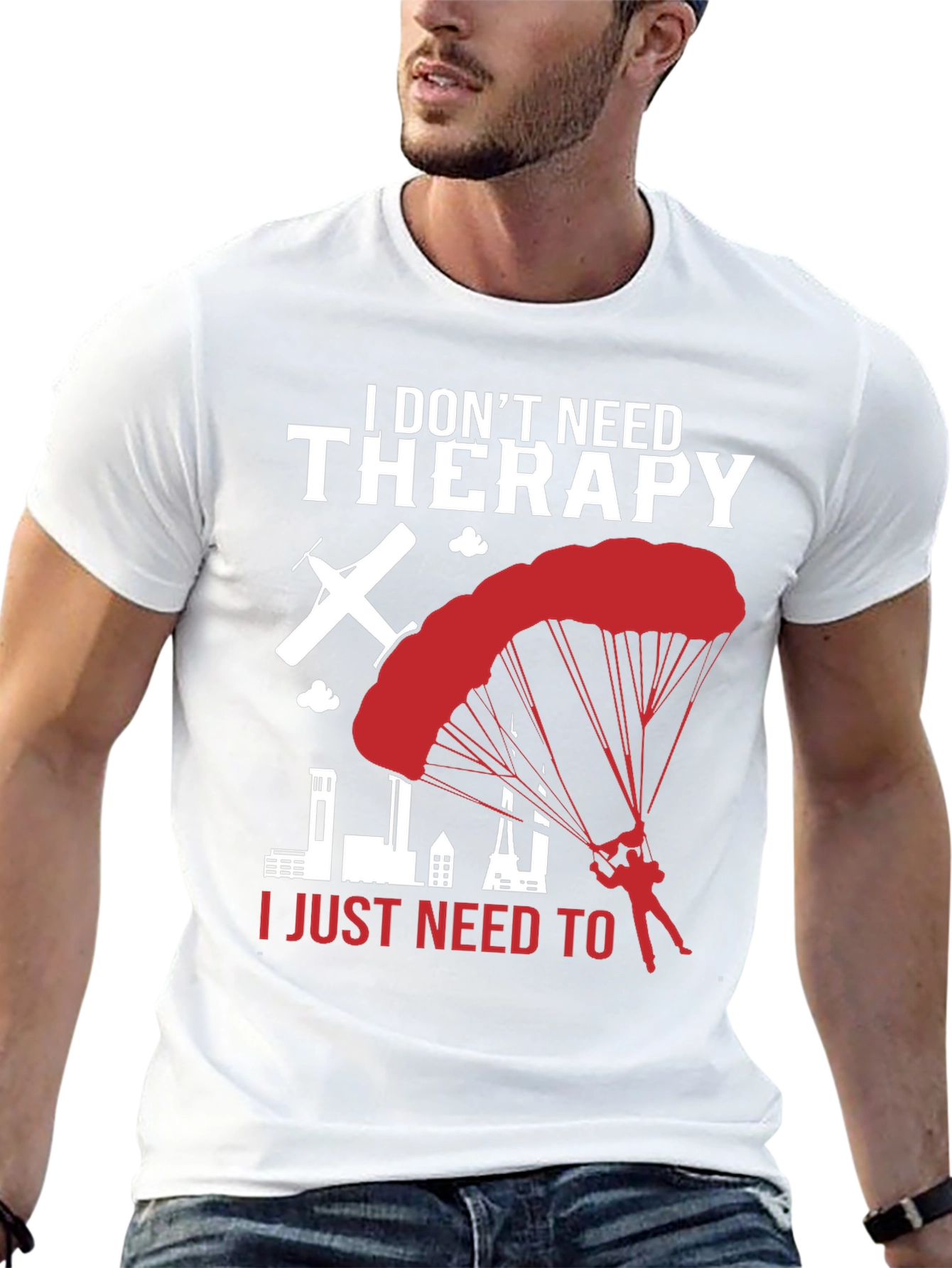 I Dont Need Therapy Skydiving T-Shirt