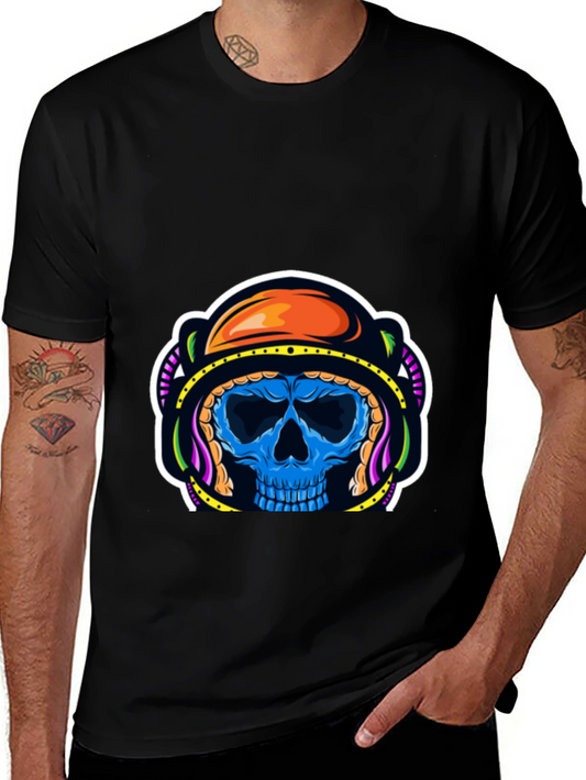 Astronaut Skull Graphic T-Shirt