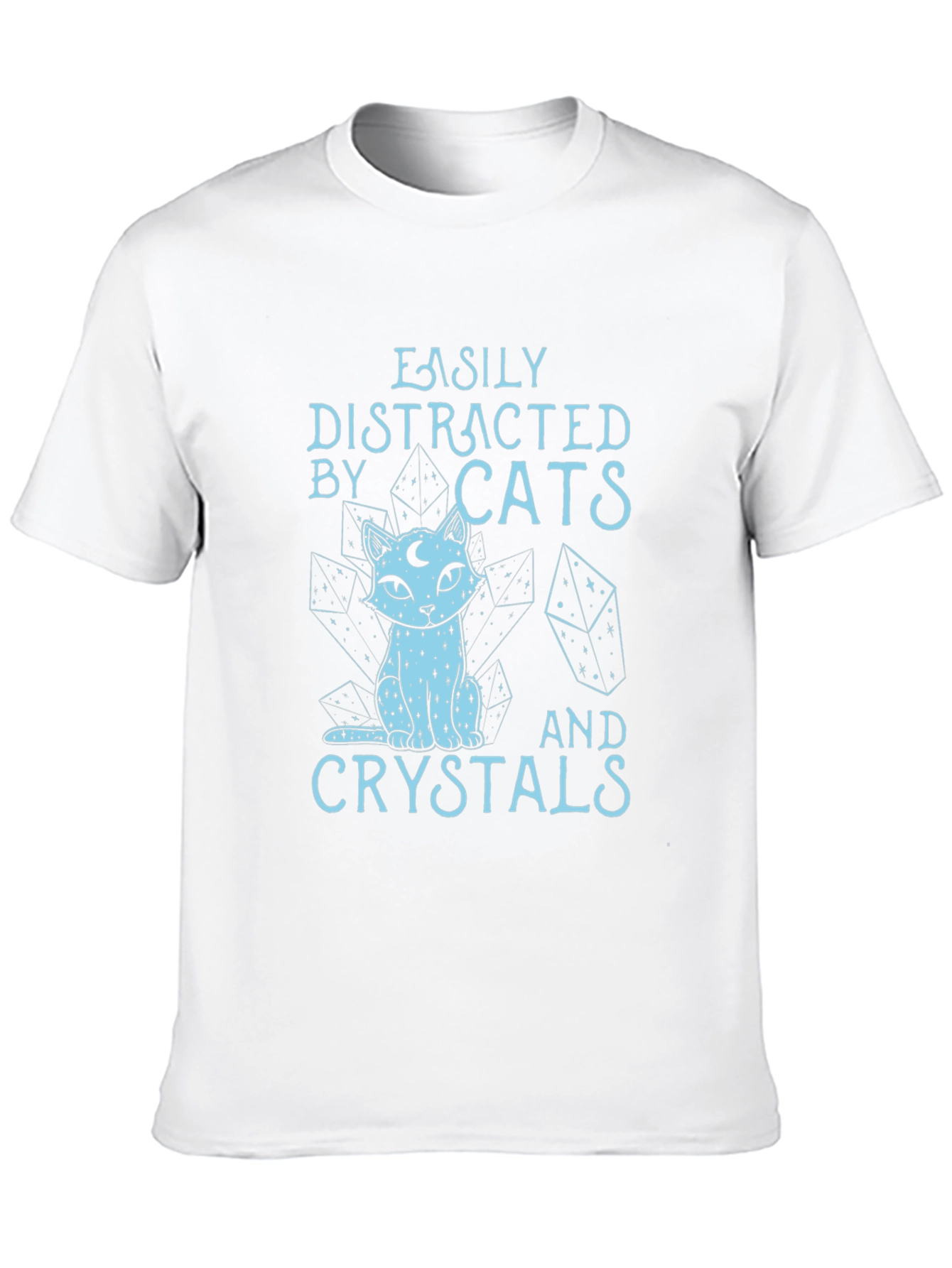 Easily Distracted by Cats & Crystals T-Shirt