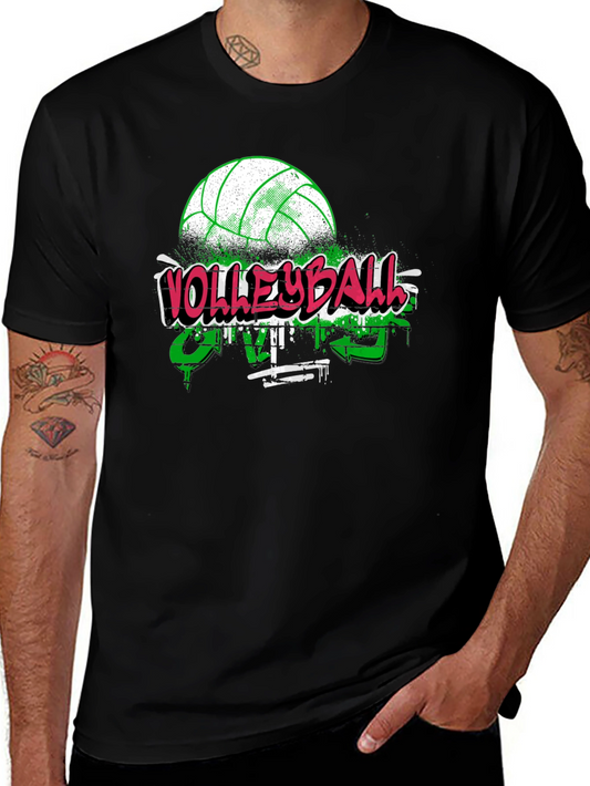 Volleyball Graffiti Style T-Shirt