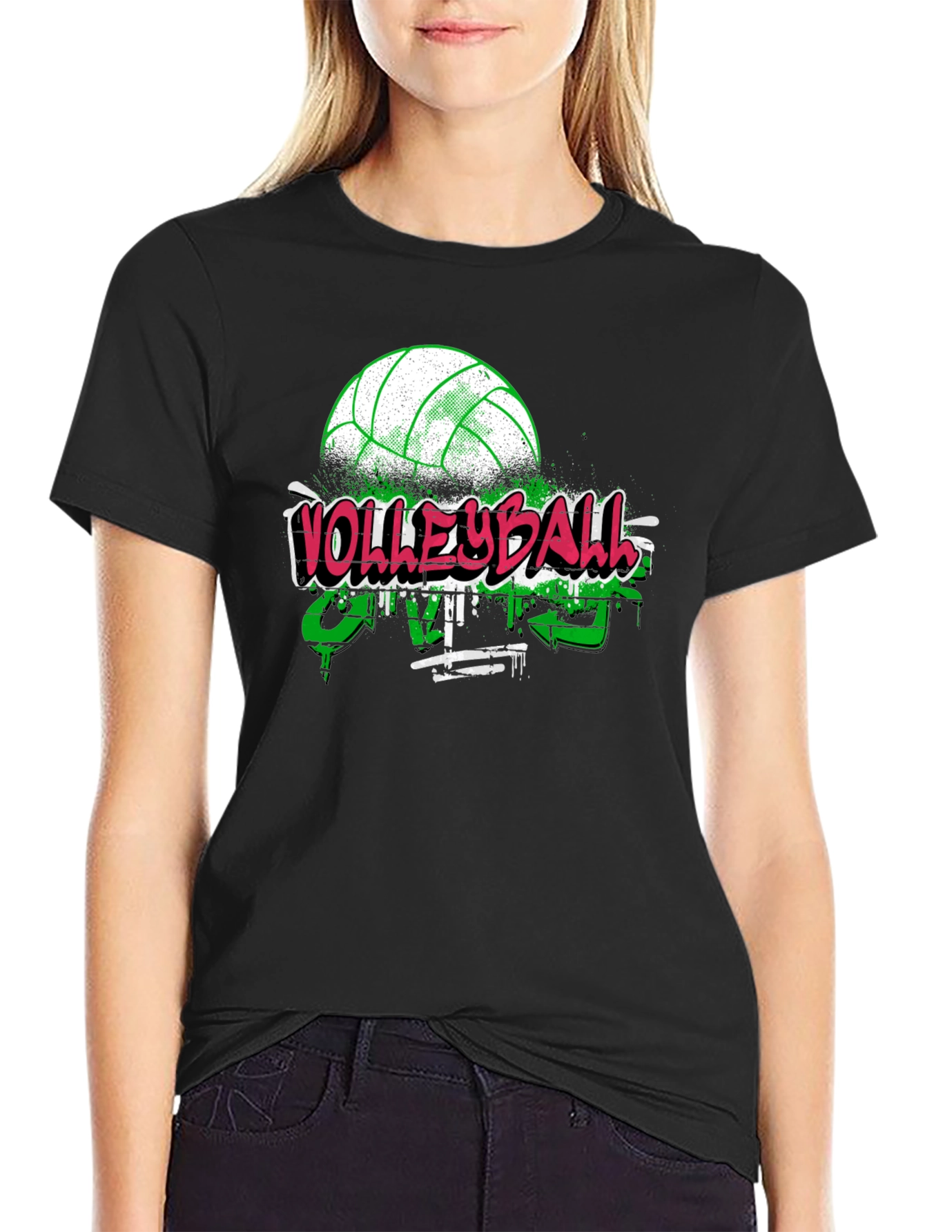 Volleyball Graffiti Style T-Shirt