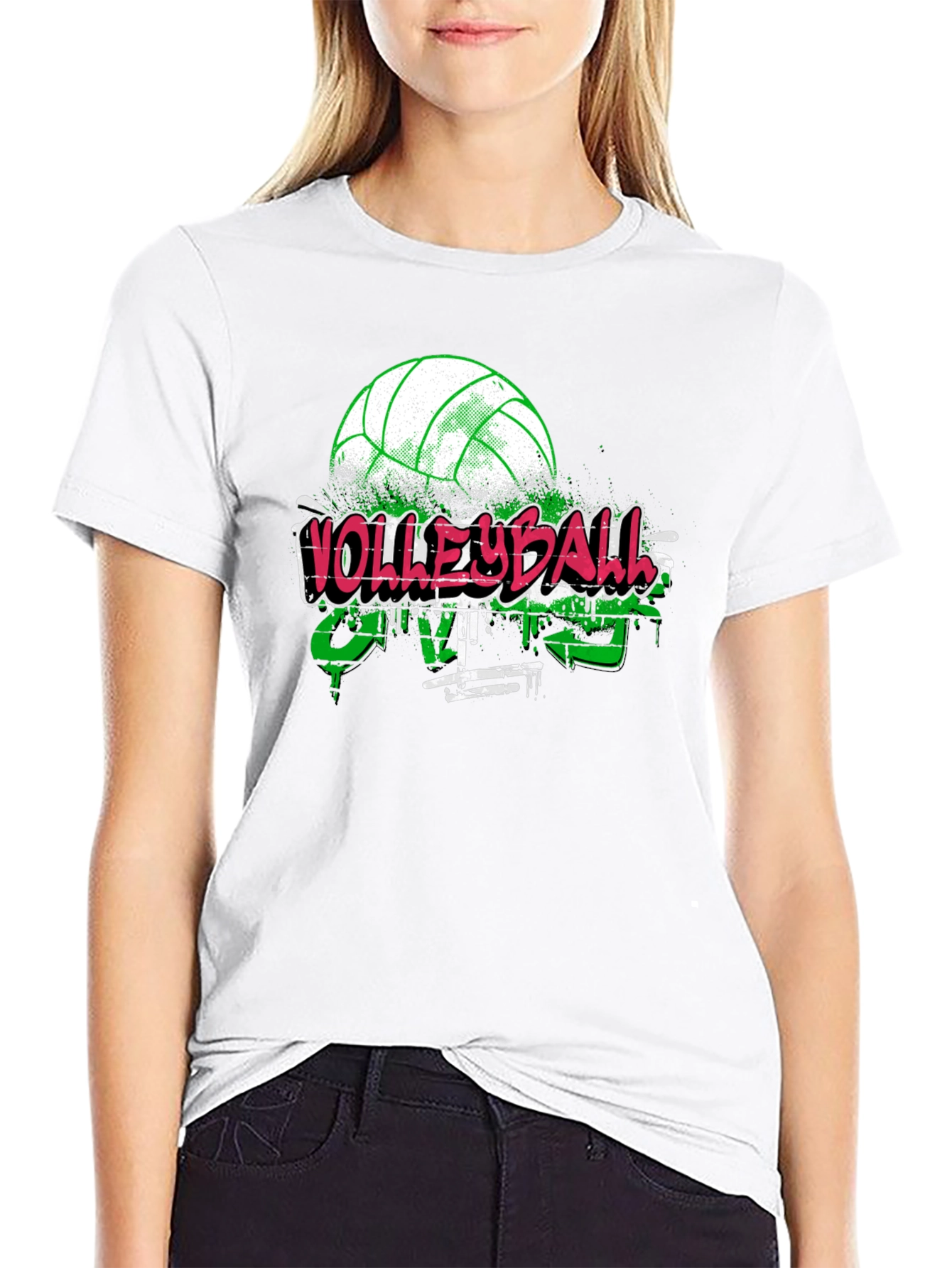 Volleyball Graffiti Style T-Shirt