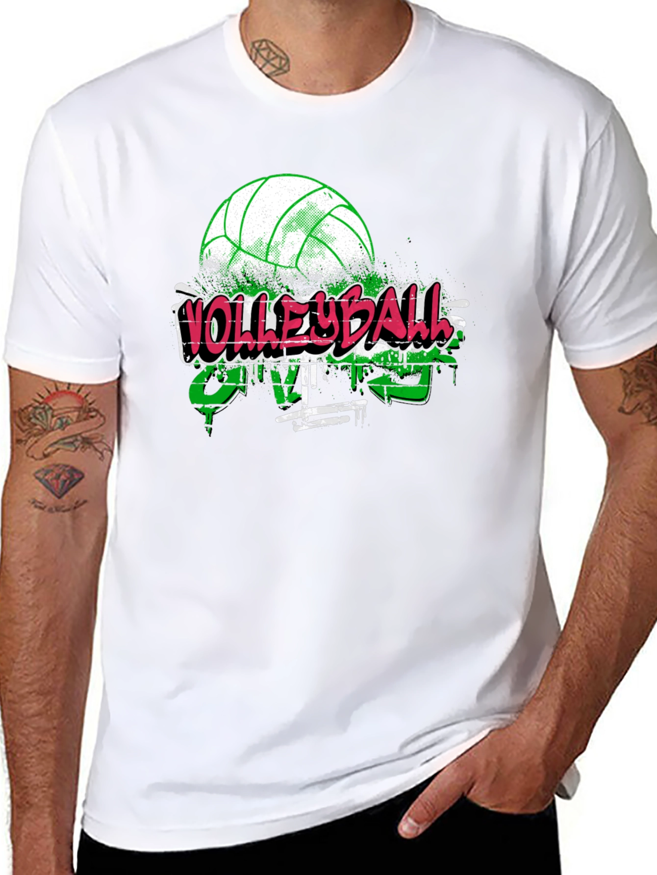 Volleyball Graffiti Style T-Shirt