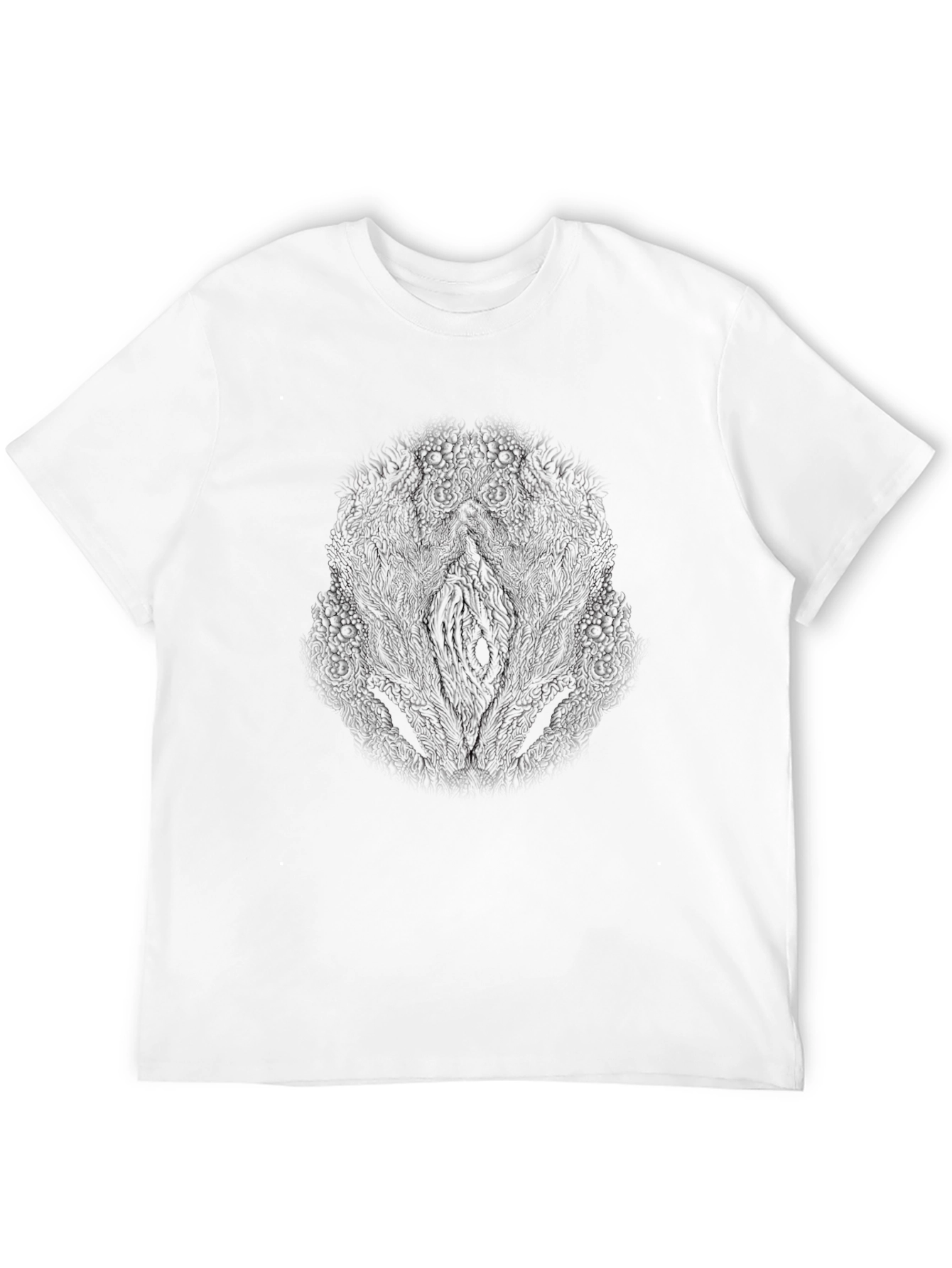 Abstract Black Graphic Tee - Unique Artistic Design