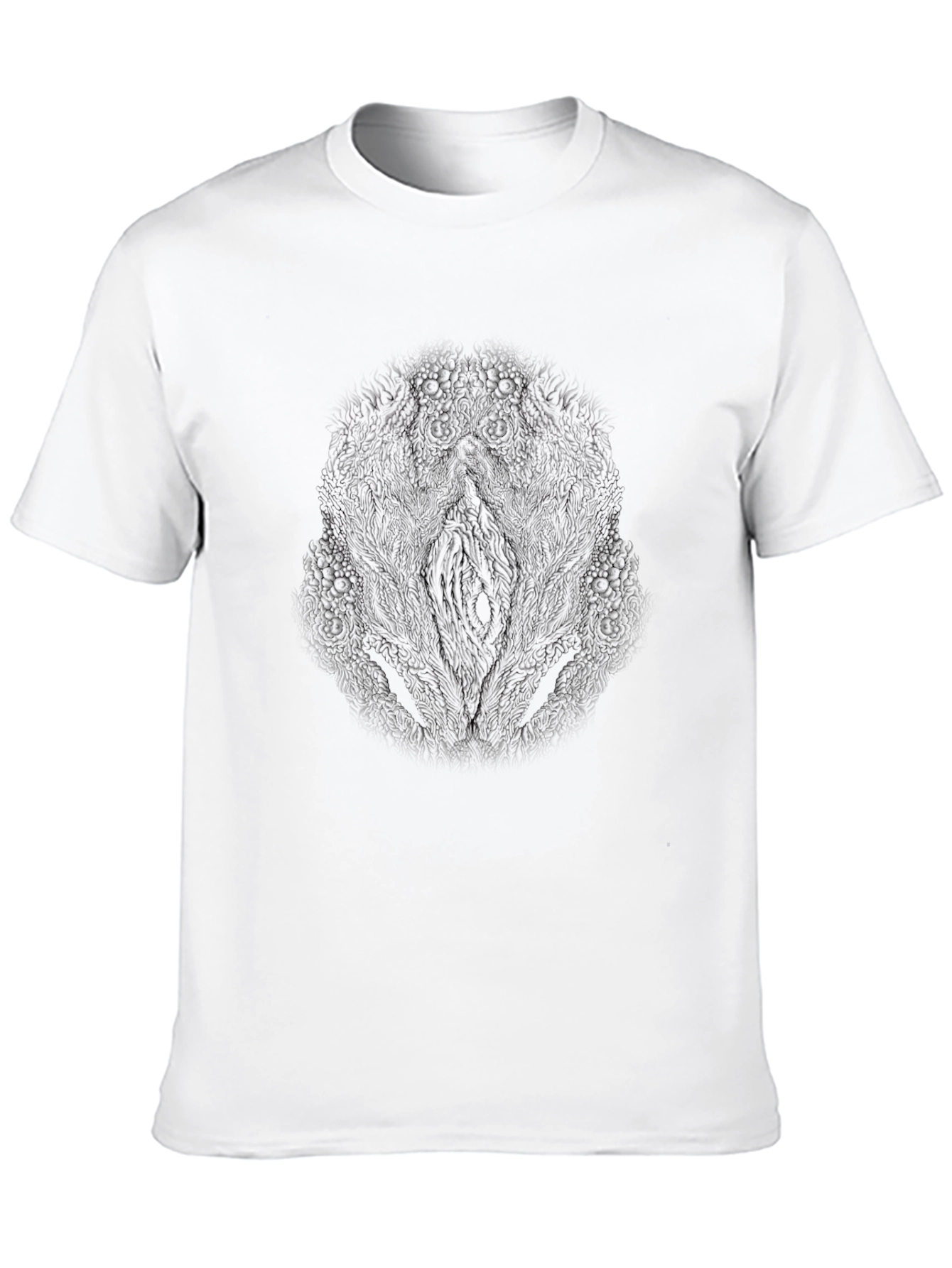Abstract Black Graphic Tee - Unique Artistic Design