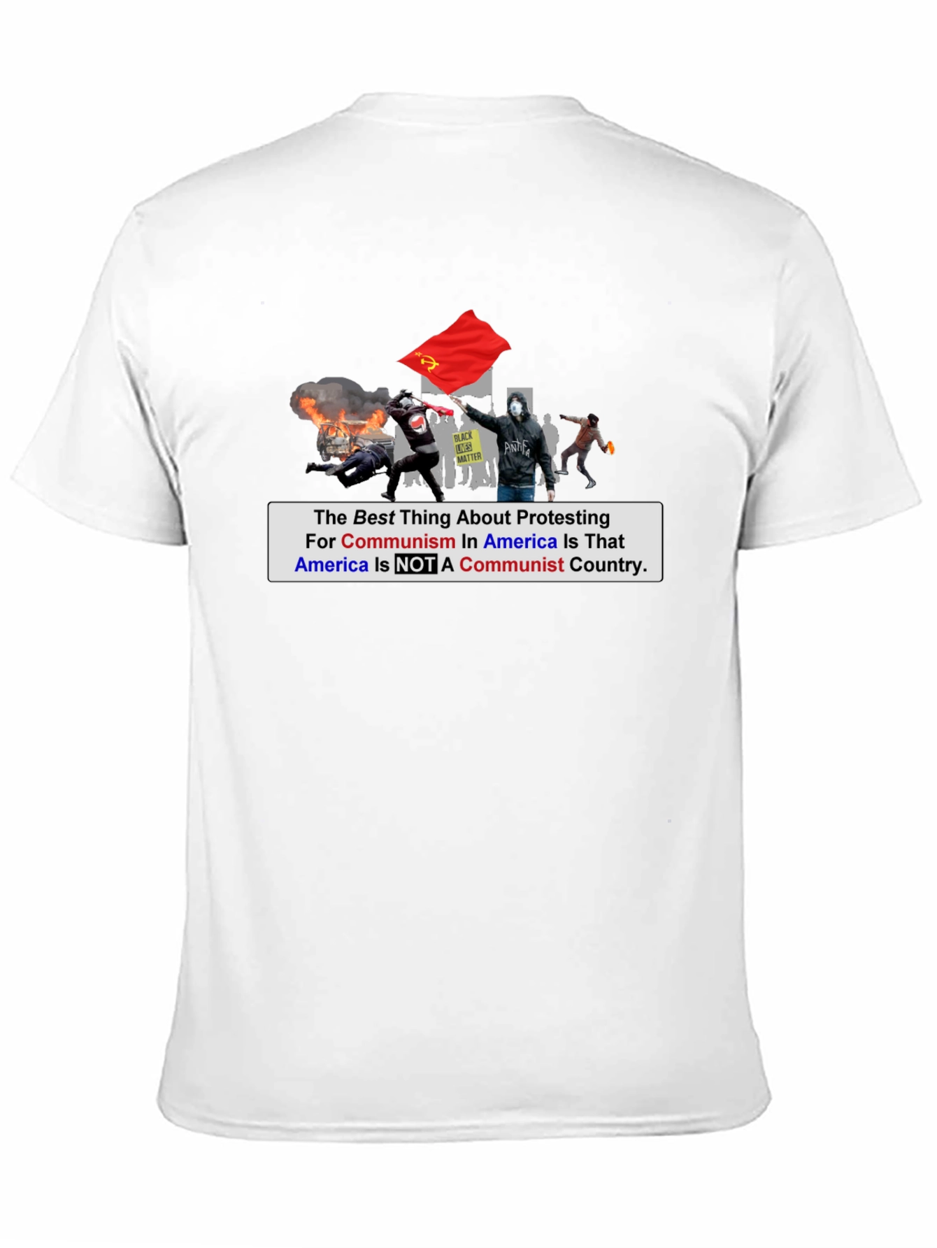 Anti-Communism Protest T-Shirt Political Statement Tee