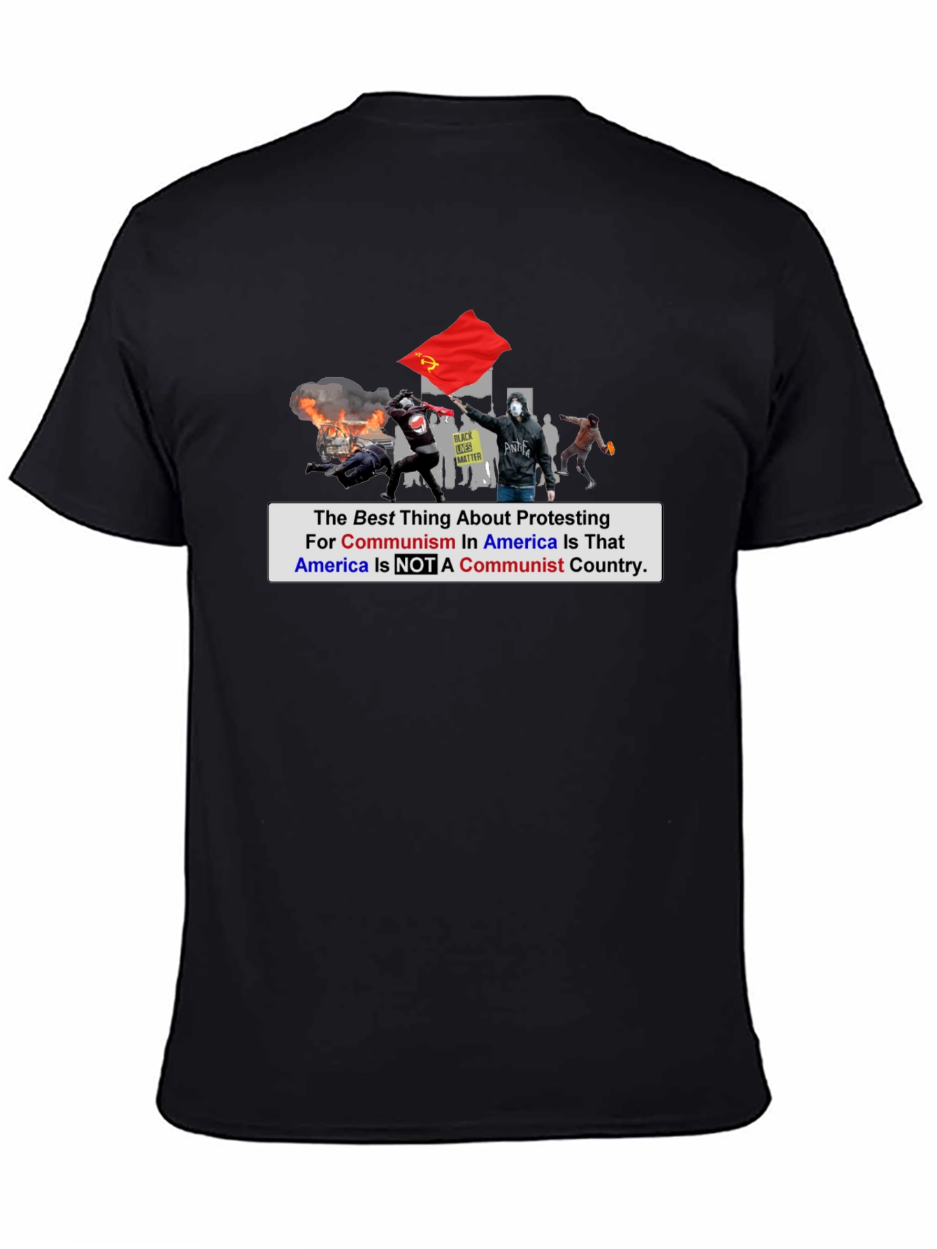 Anti-Communism Protest T-Shirt Political Statement Tee