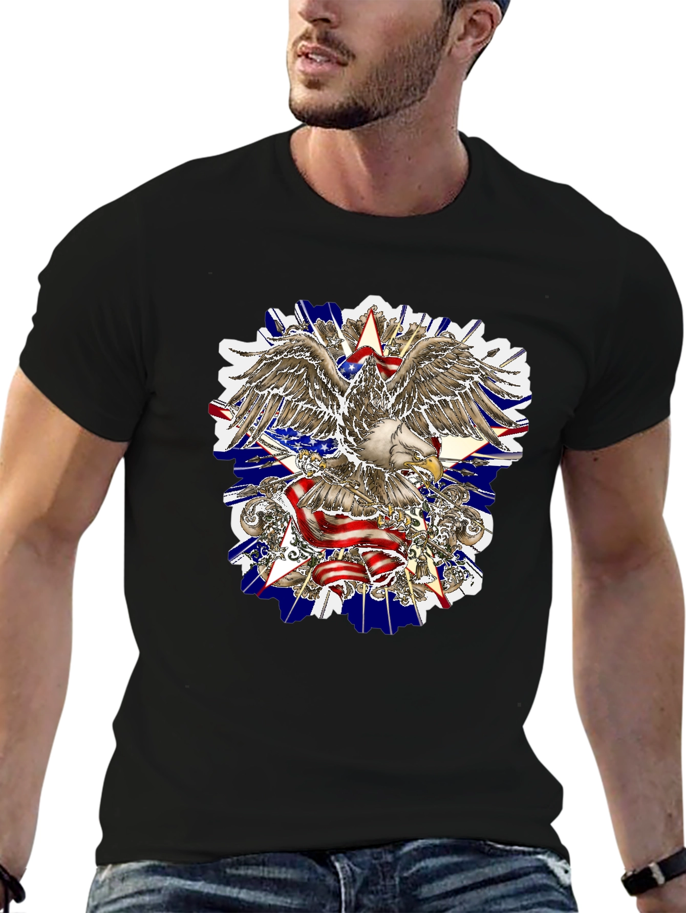 American Eagle Graphic Tee - Patriotic Design