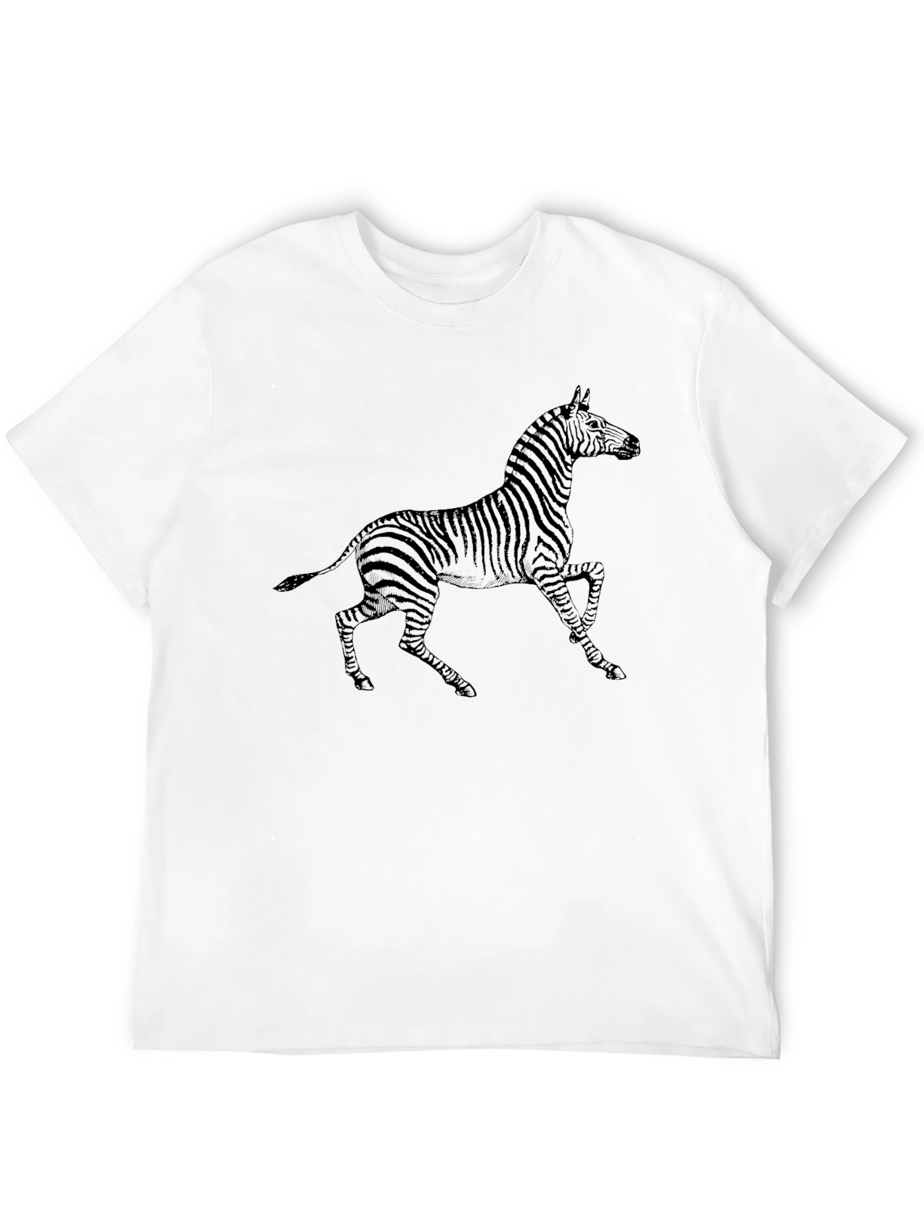 Zebra Graphic Black T-Shirt