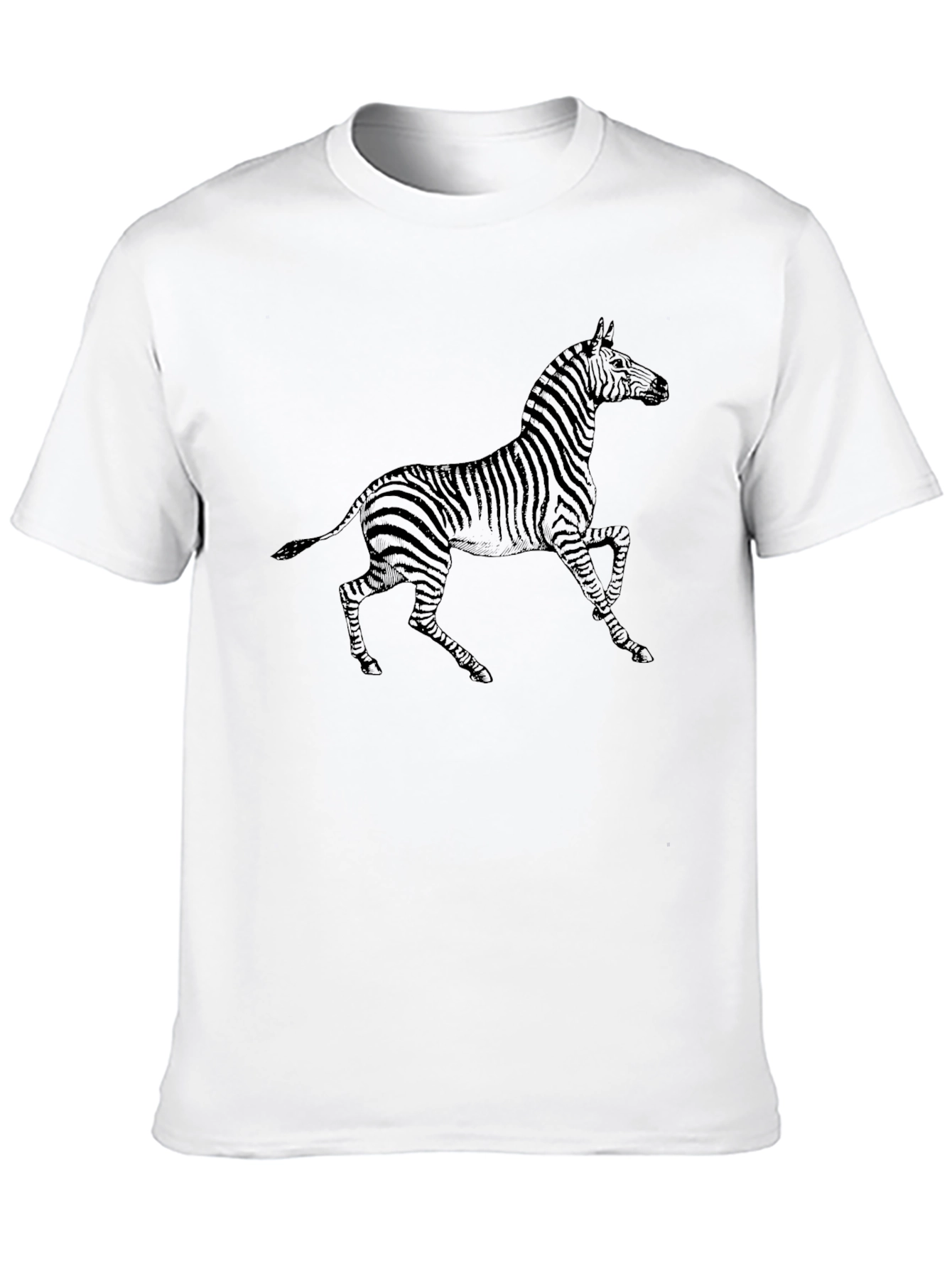 Zebra Graphic Black T-Shirt