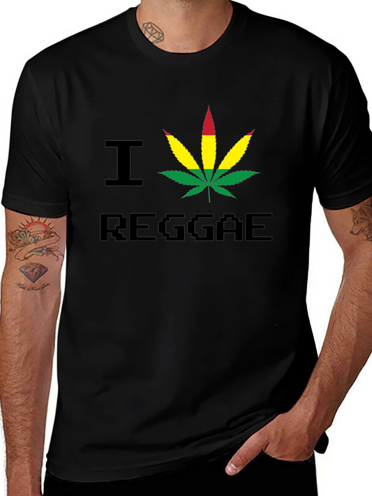 I Heart Reggae Graphic Tee - Black