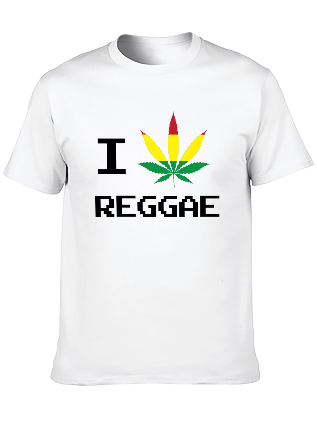 I Heart Reggae Graphic Tee - Black
