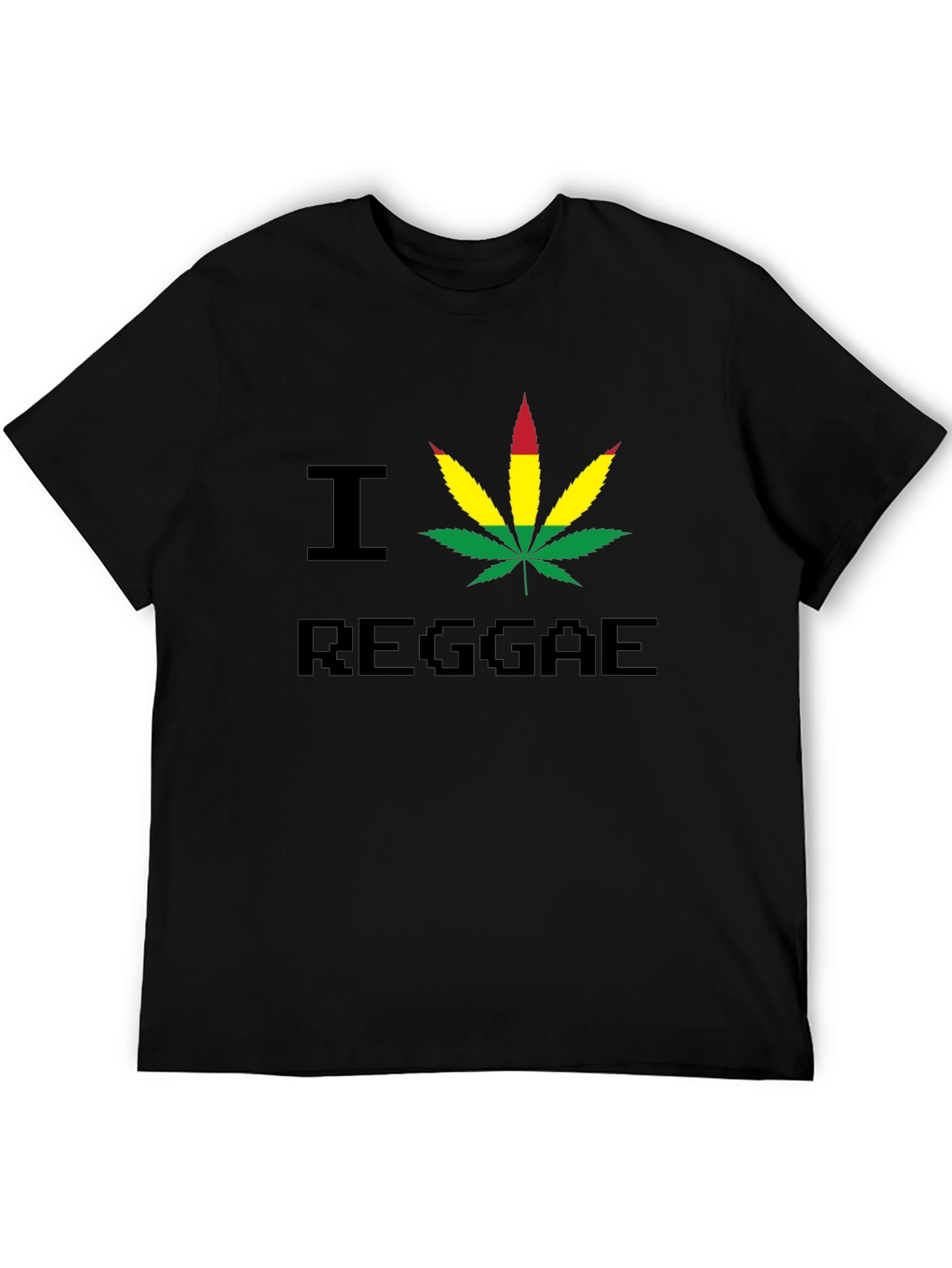 I Heart Reggae Graphic Tee - Black