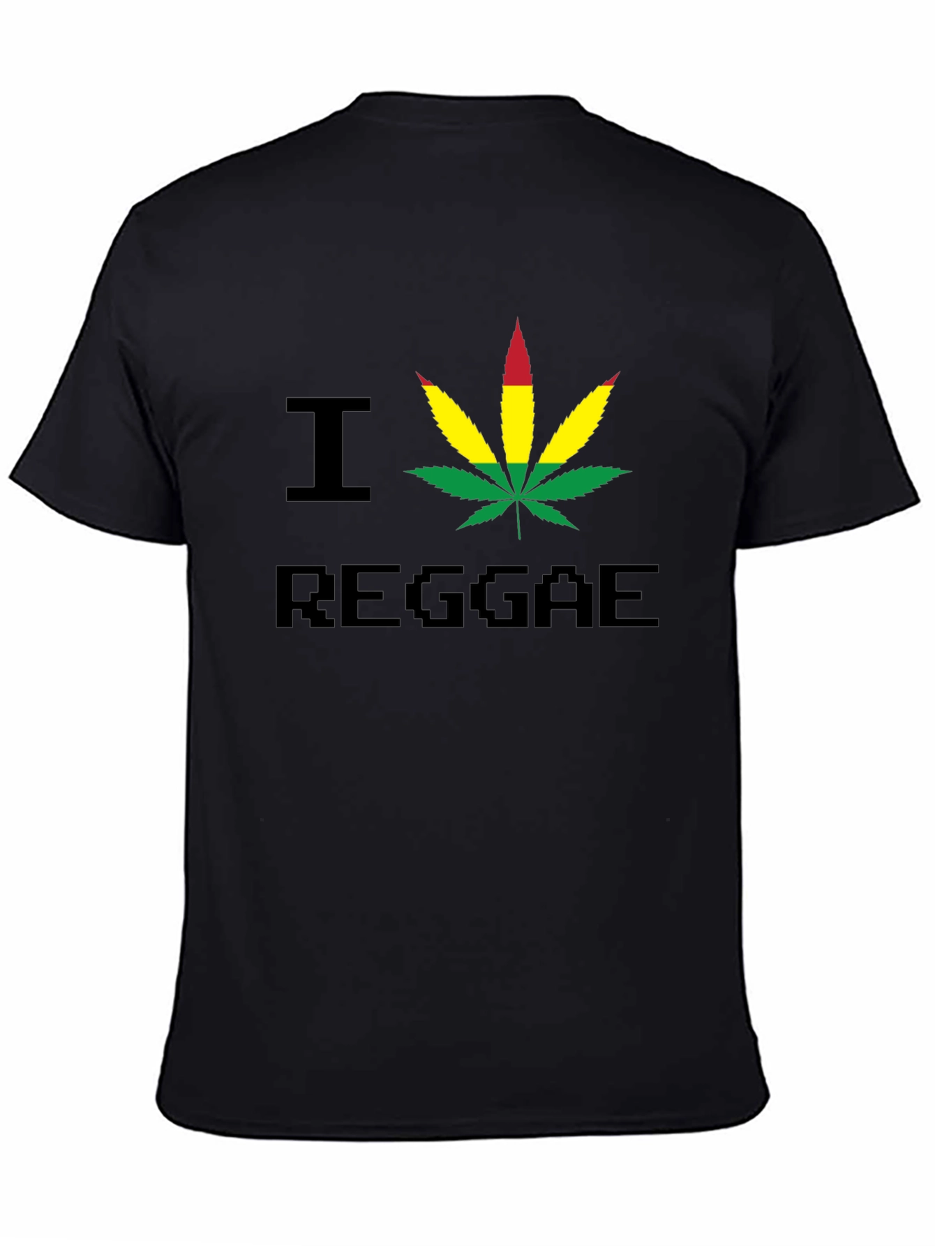 I Heart Reggae Graphic Tee - Black